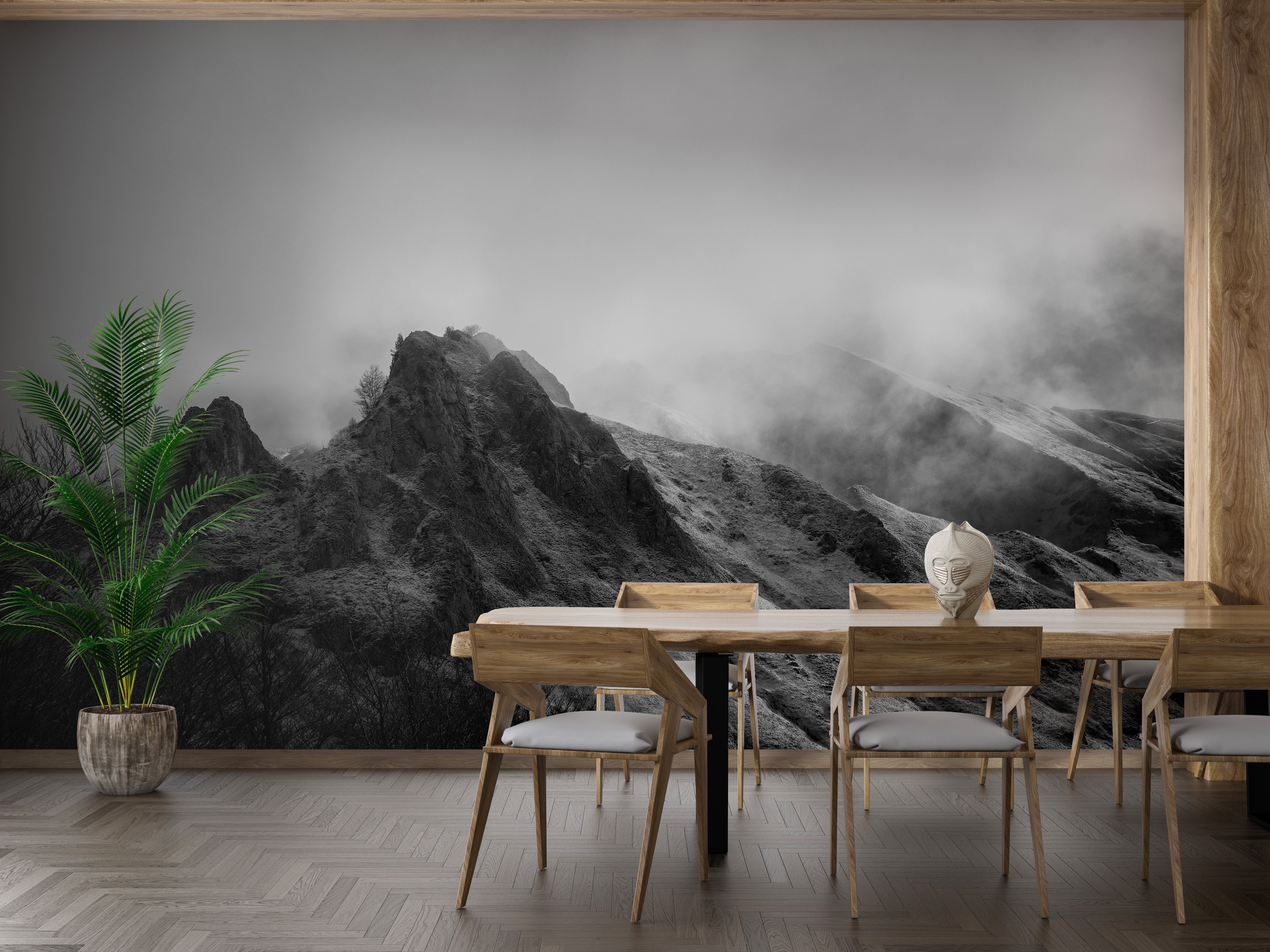 Dramatic Mountain Wall Mural