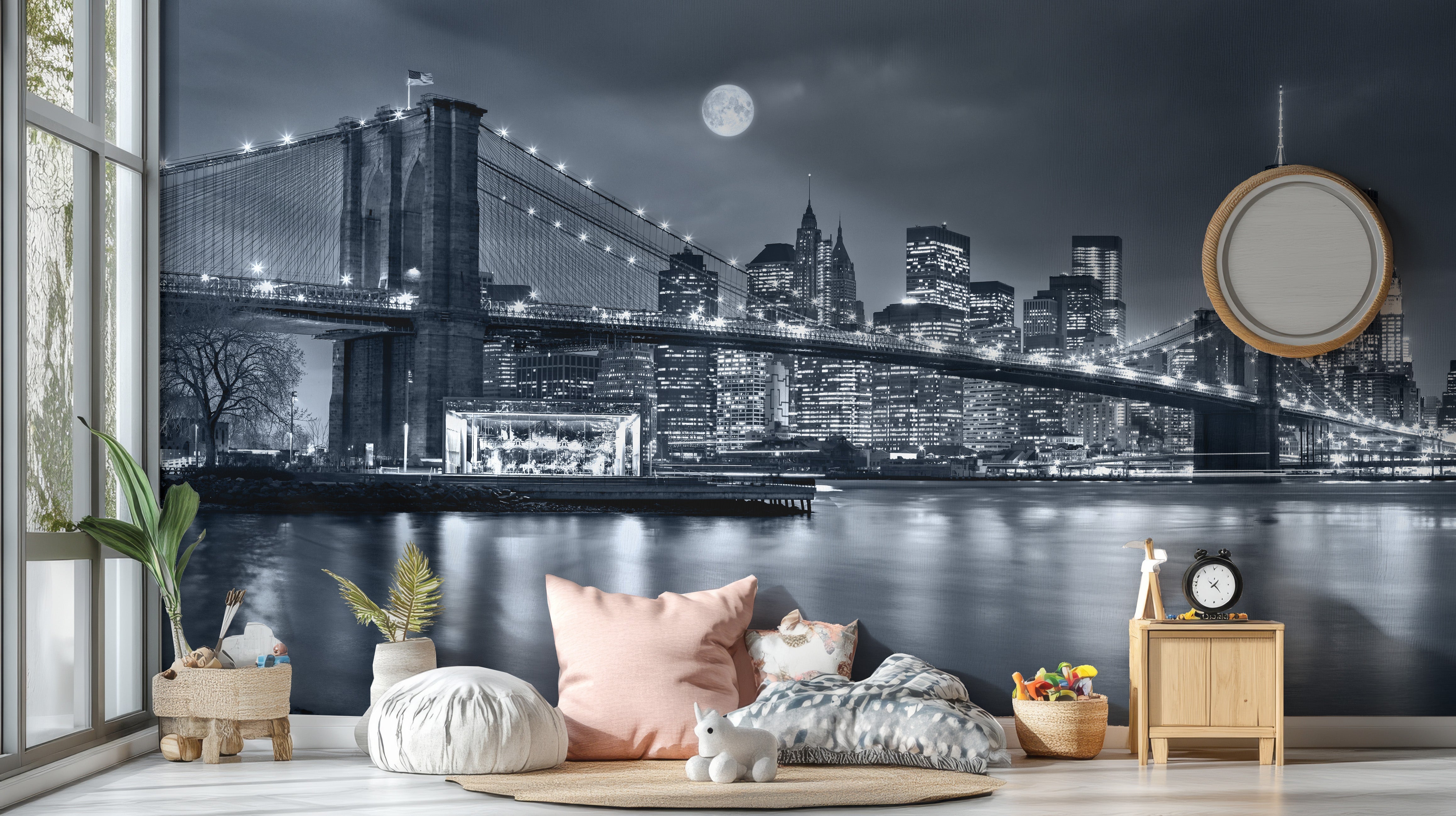 New York City Night View Wallpaper Murals - Giffywalls