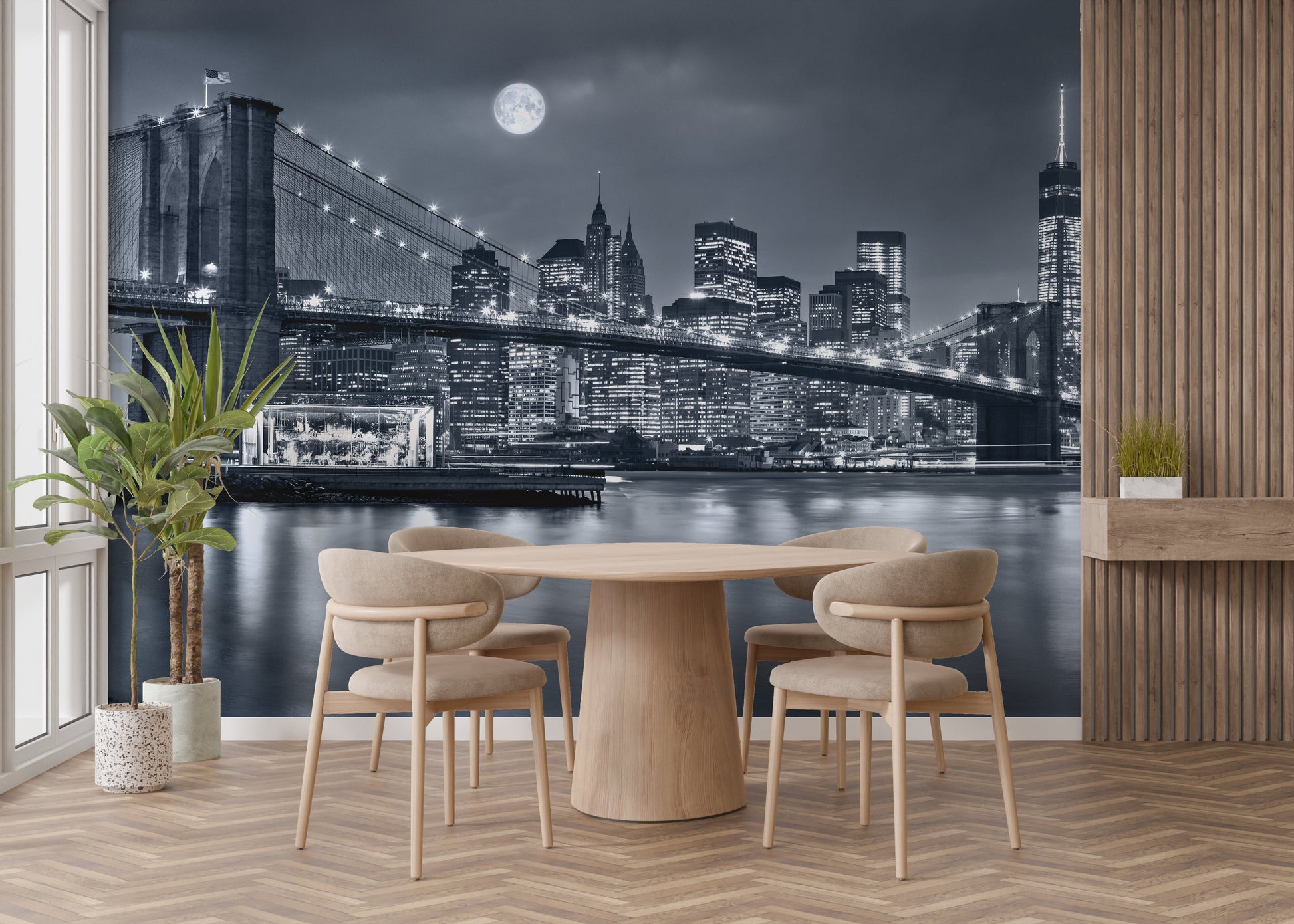 New York City Night View Wallpaper Murals - Giffywalls