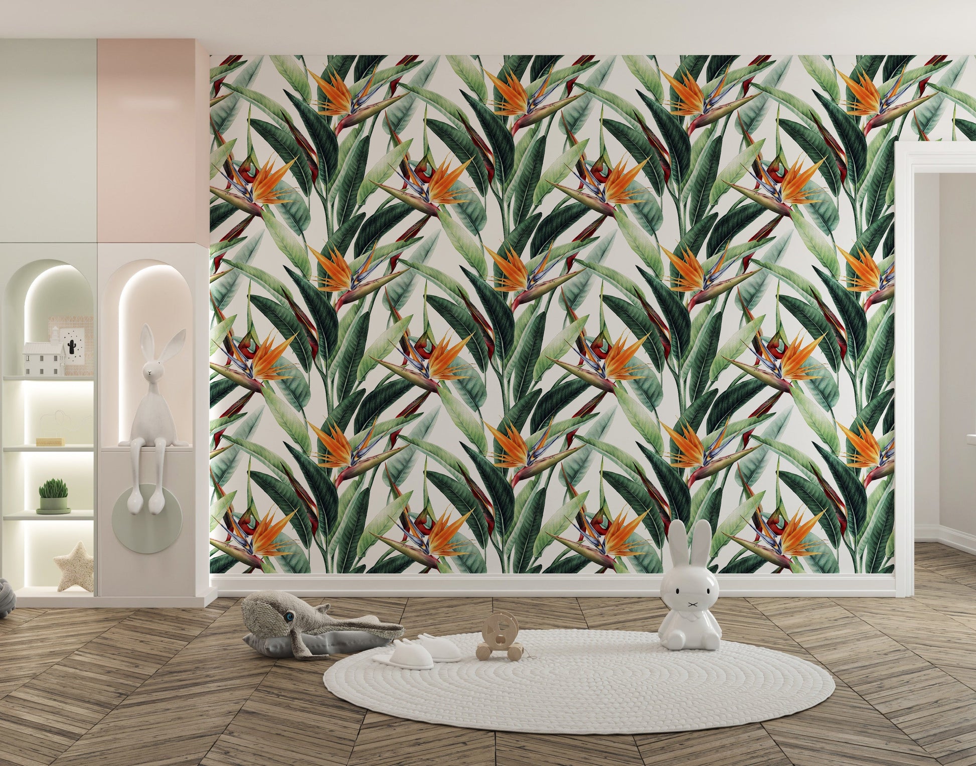 Exotic Leaves Wallpaper for Walls