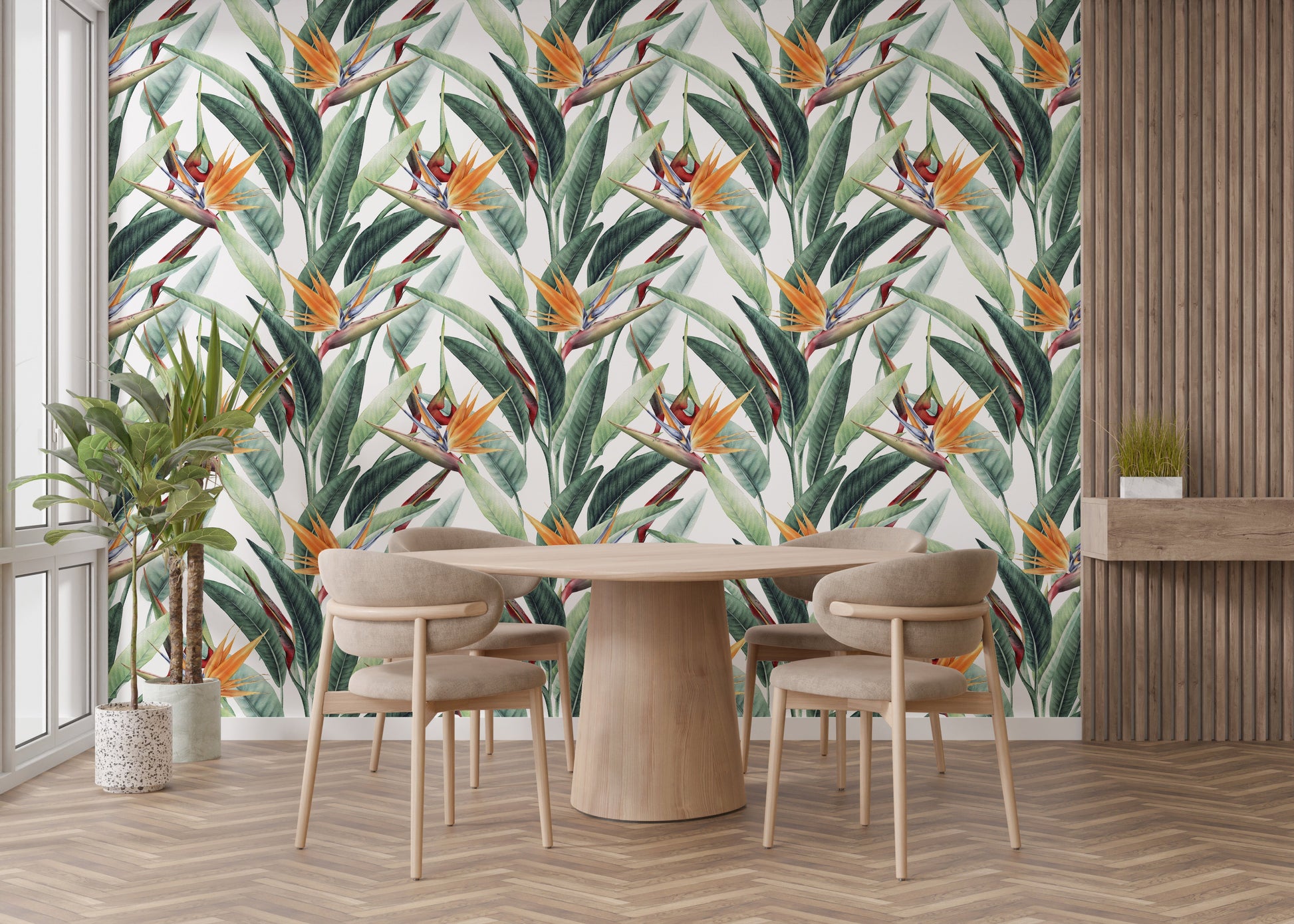 Custom Tropical Wallpaper Design