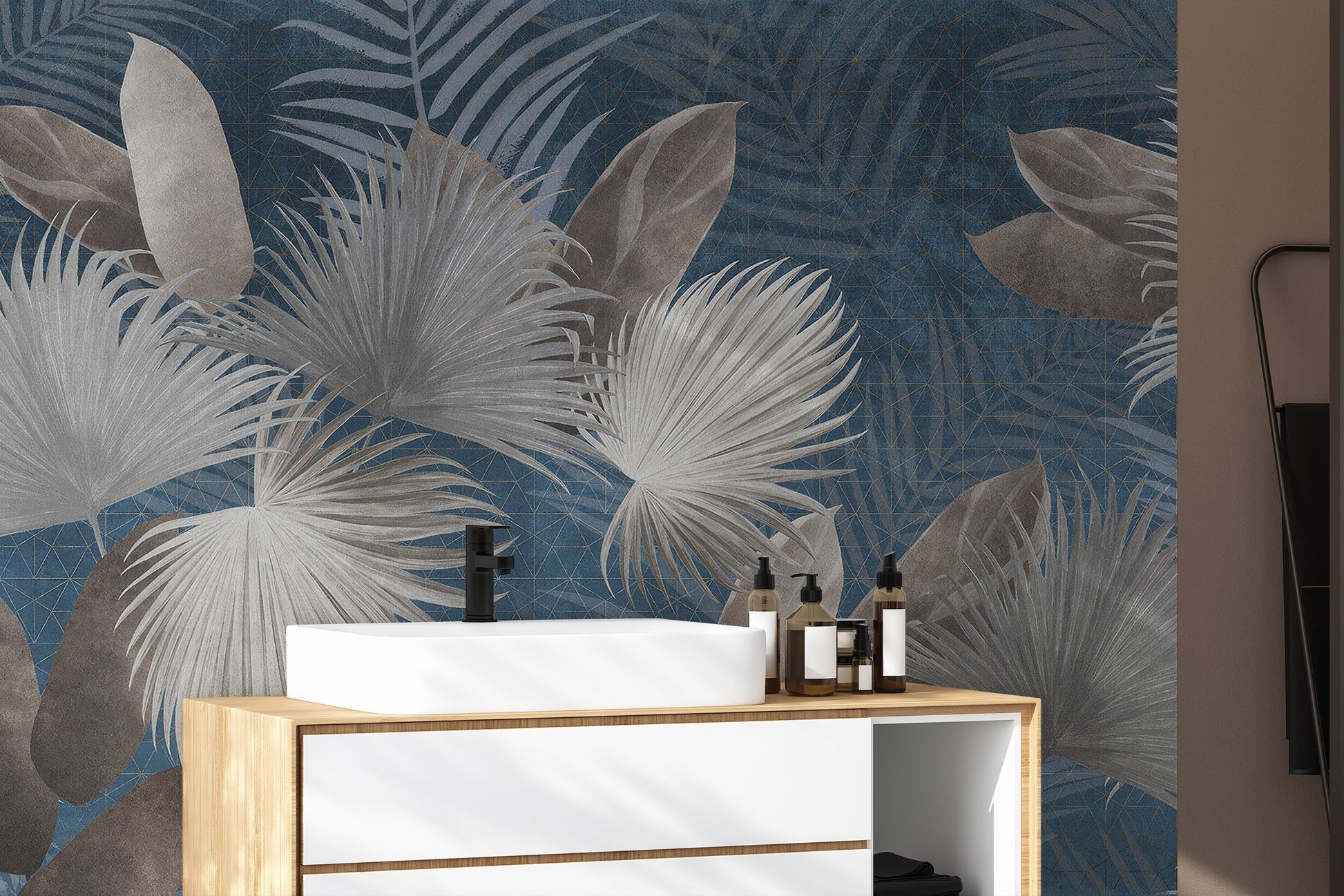 El Dorado Blue Wallpaper Mural - Giffywalls