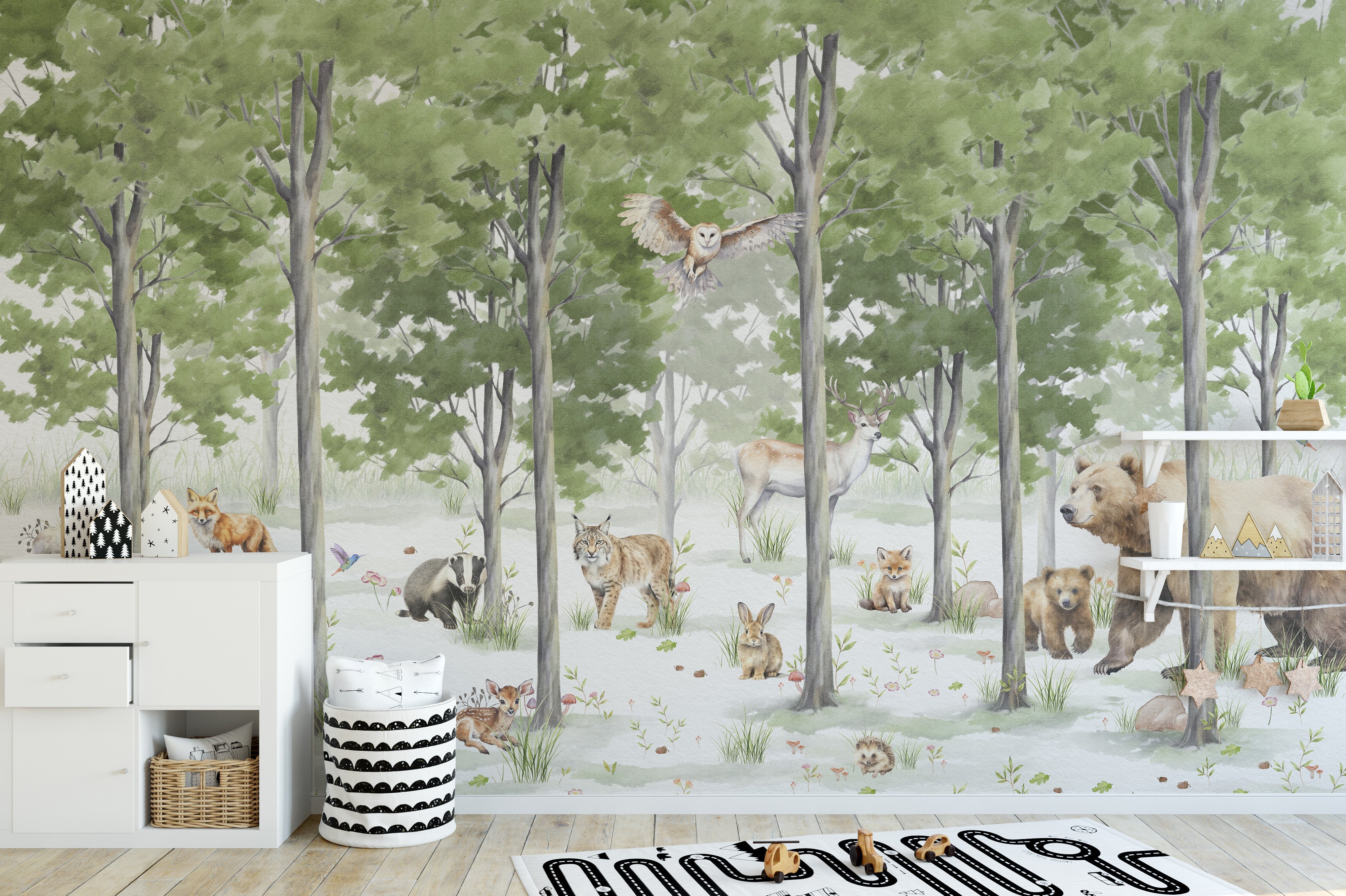 Enchanted Forest Wallpaper Mural - Giffywalls