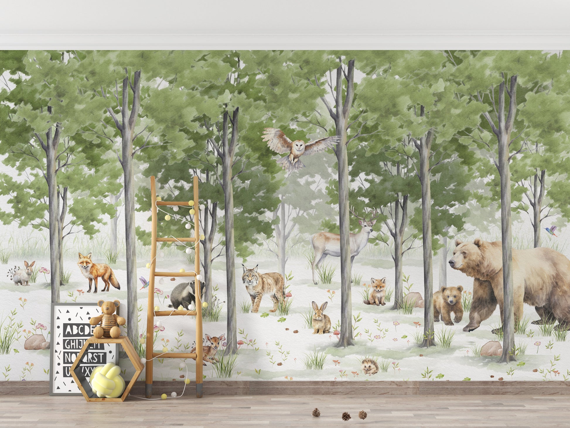 Enchanted Forest Wallpaper Mural - Giffywalls