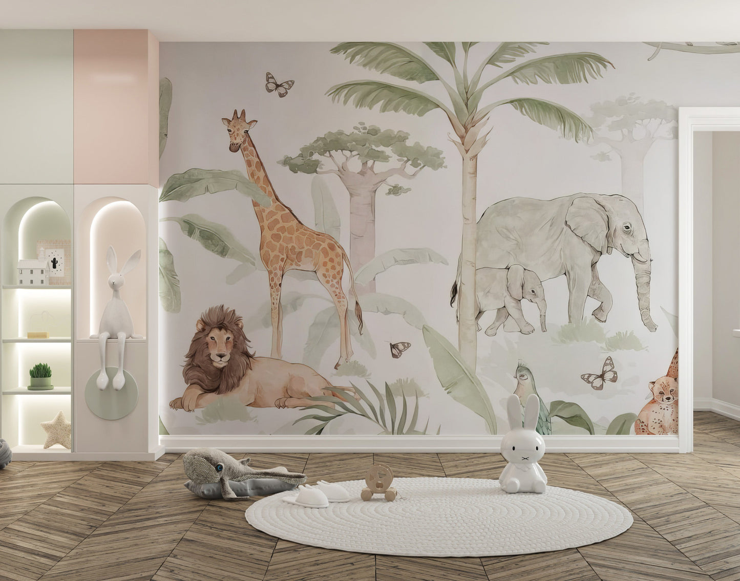 Animal Forest Wall Mural - Giffywalls