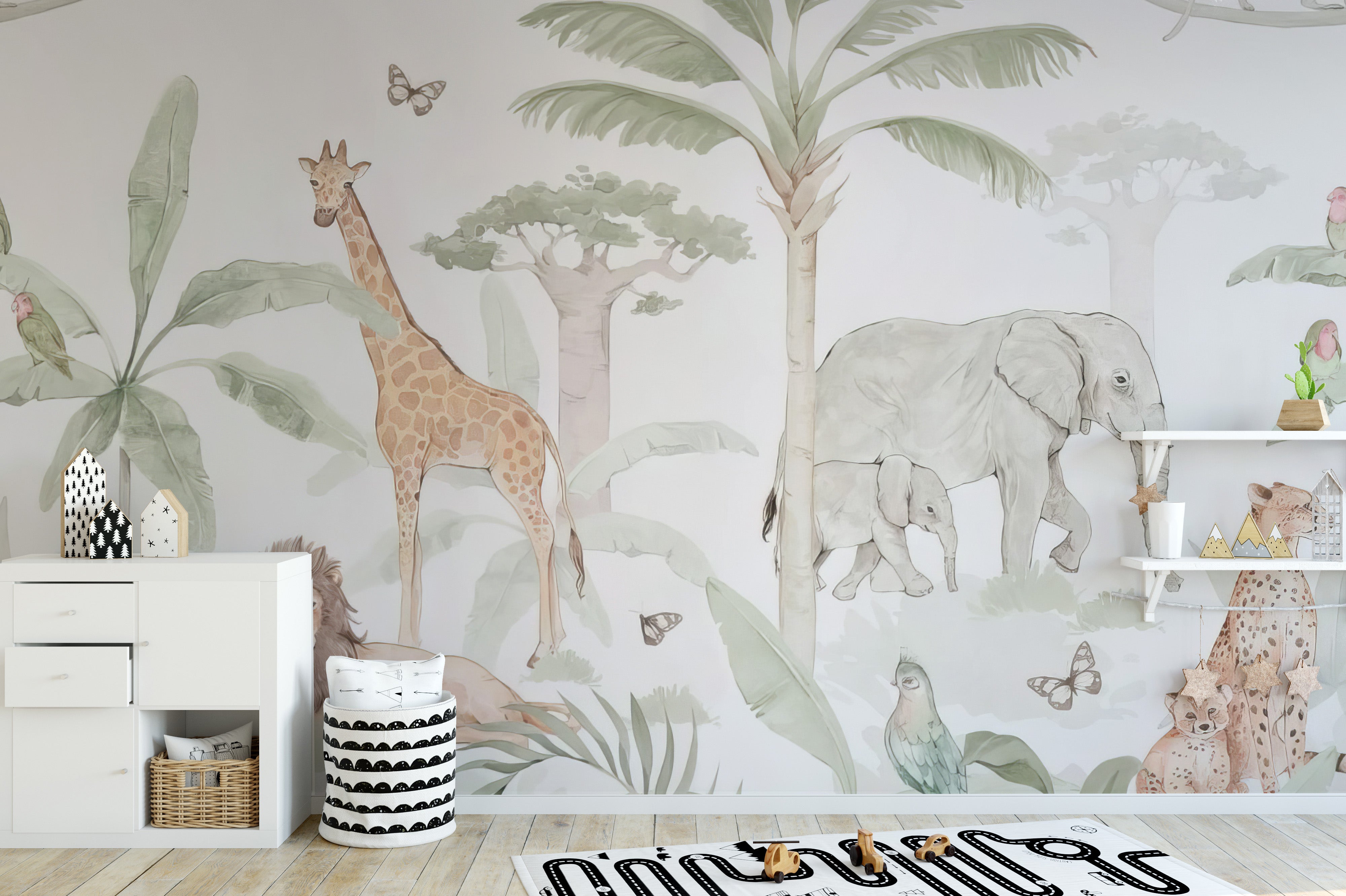 Animal Forest Wall Mural - Giffywalls