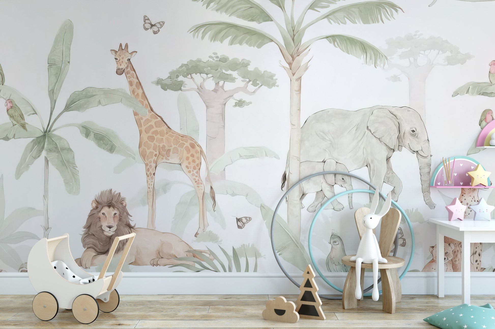 Animal Forest Wall Mural - Giffywalls