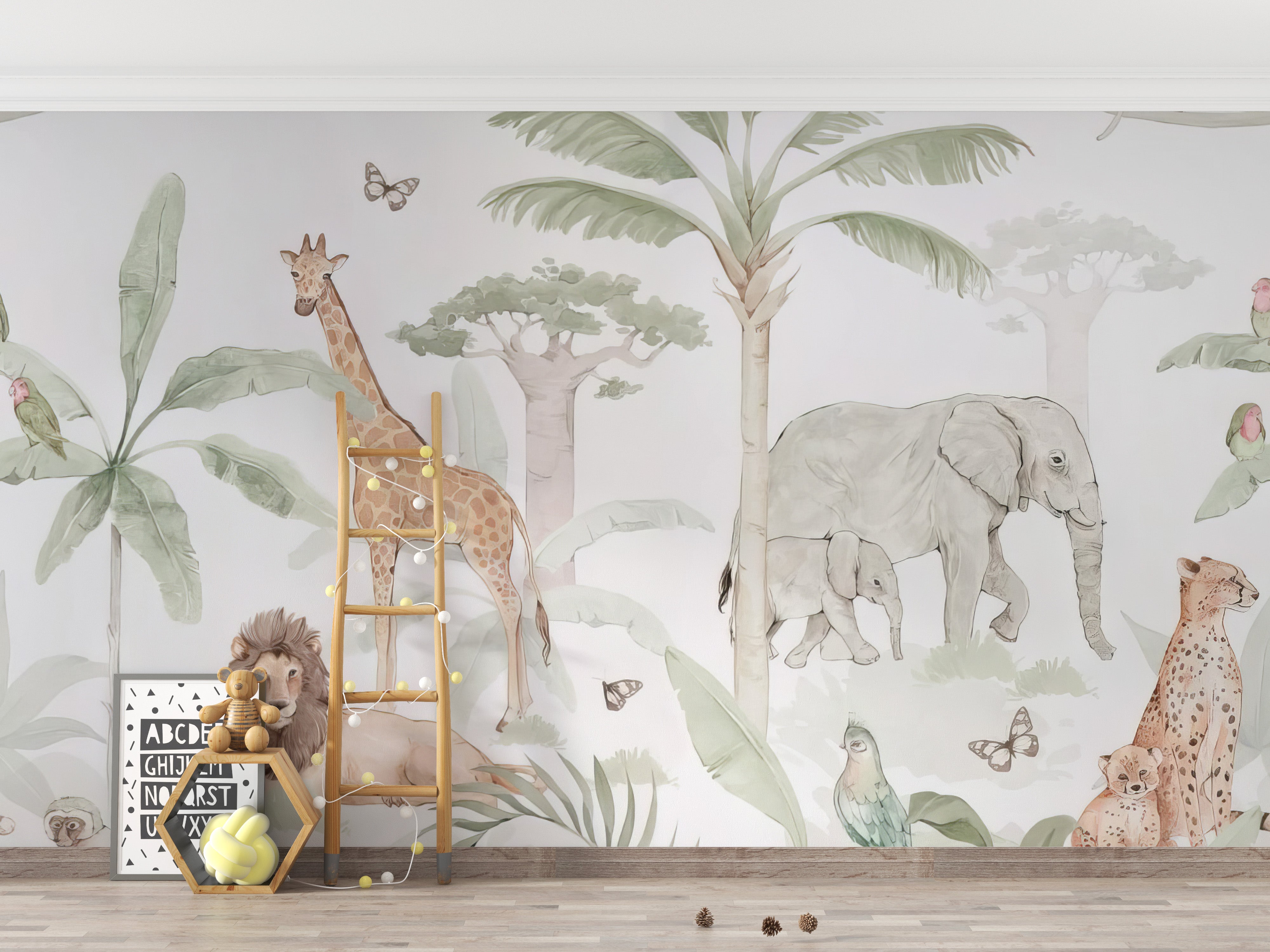 Animal Forest Wall Mural - Giffywalls