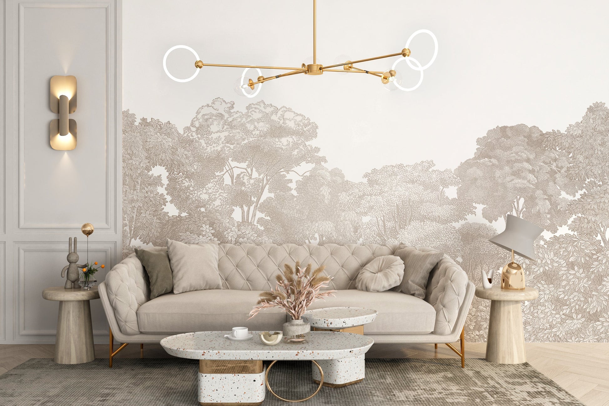 Serene Canopy Wall Mural - Giffywalls