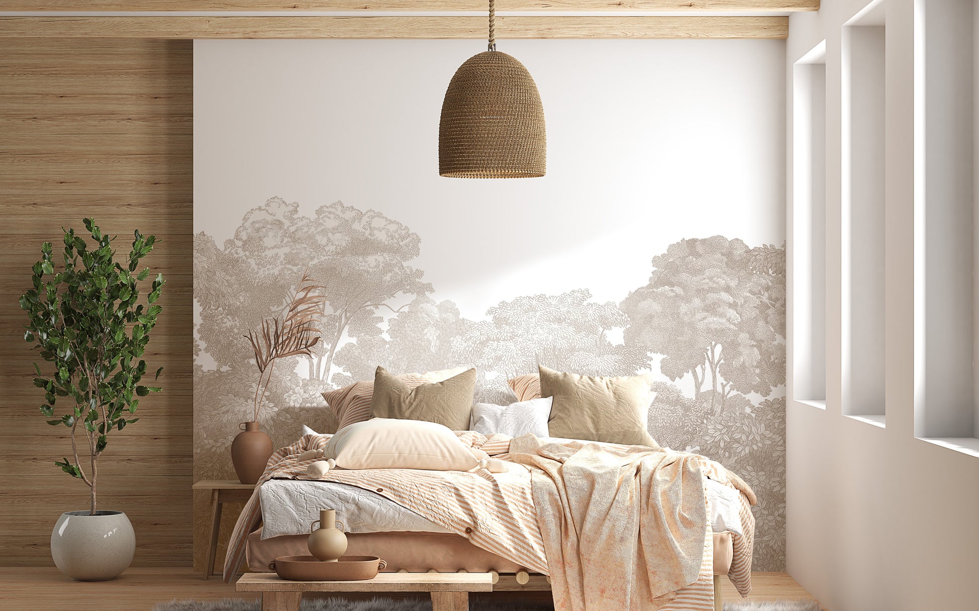 Serene Canopy Wall Mural - Giffywalls