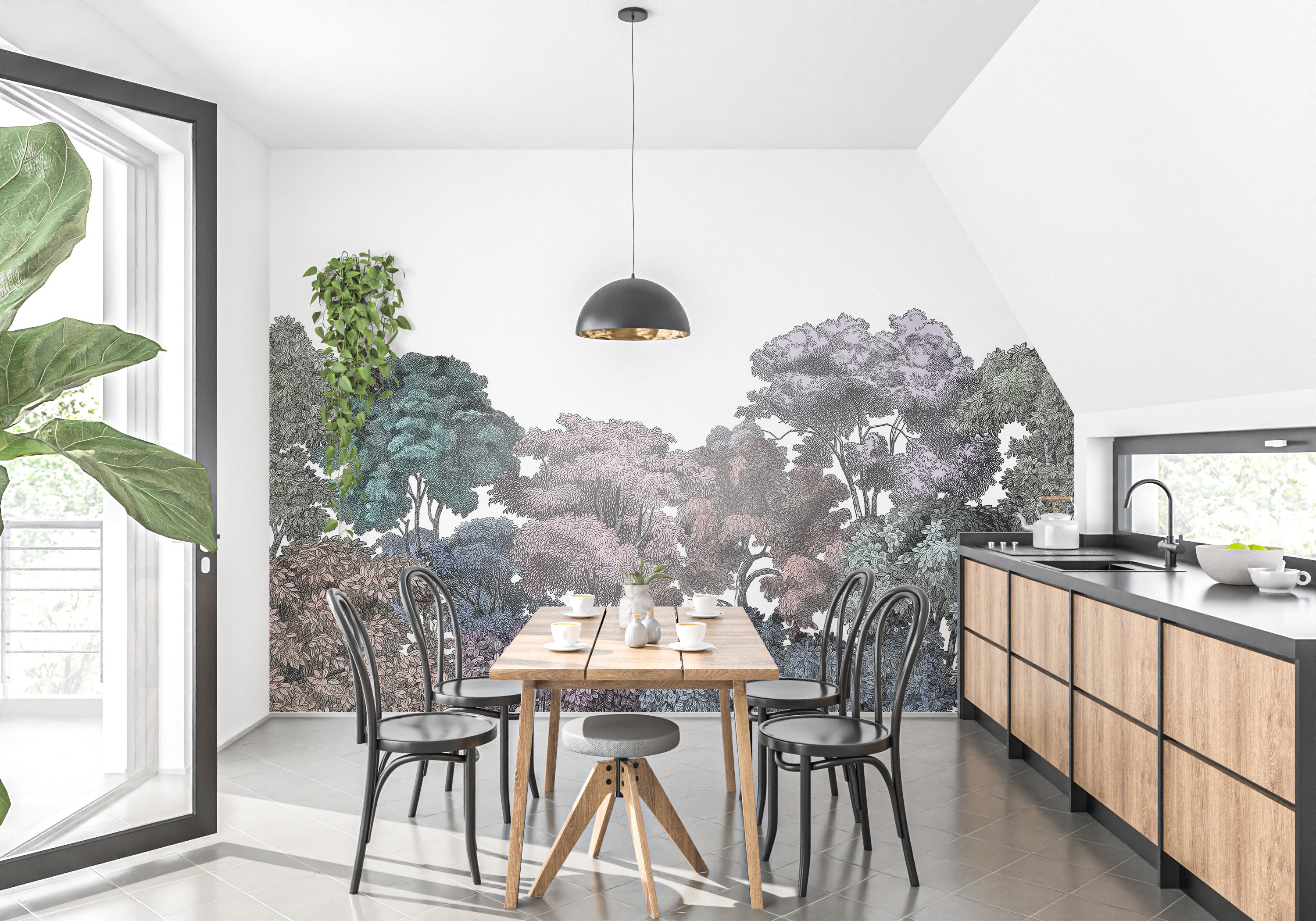 Tree Canopy Wall Mural - Giffywalls