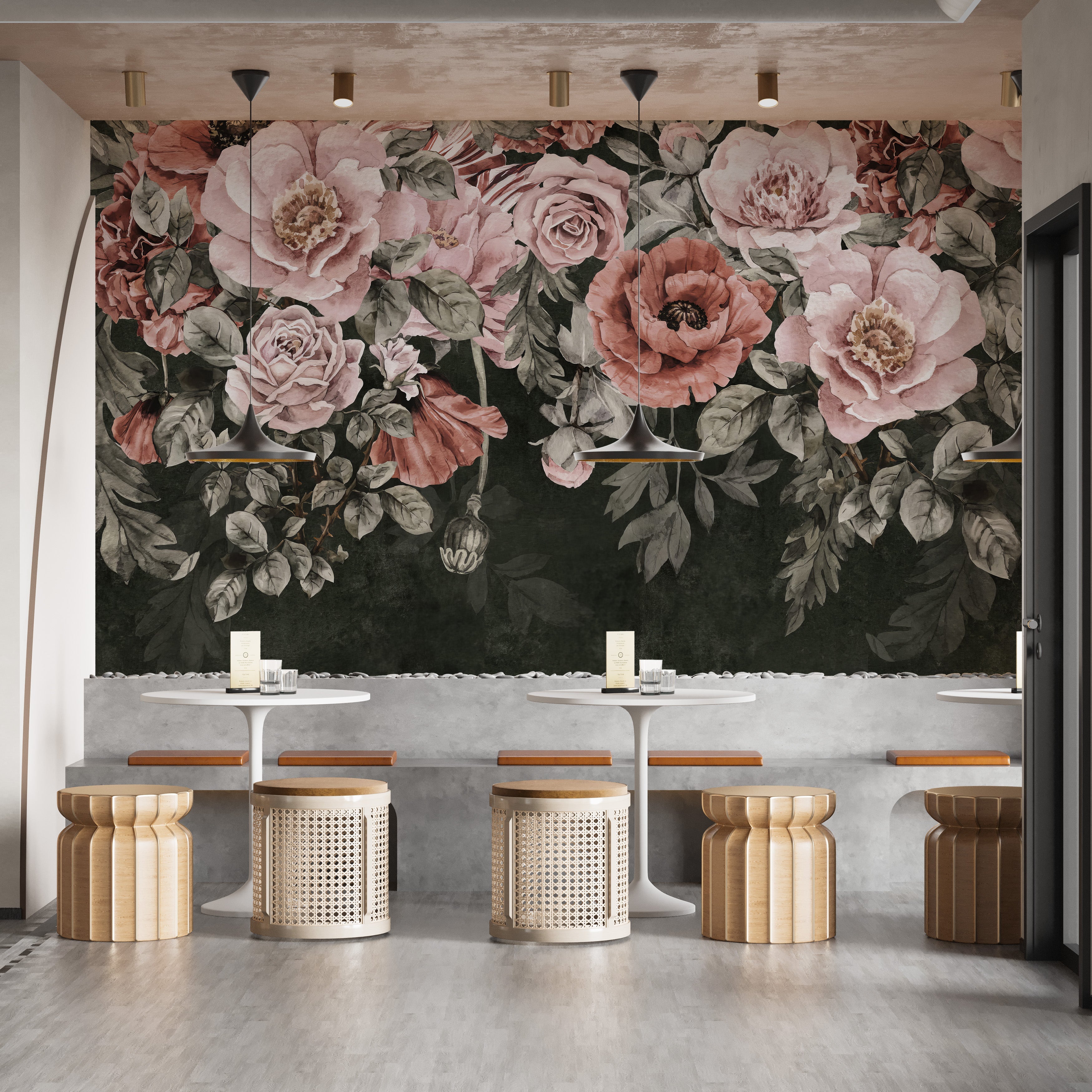 Colorful Roses Wall Mural - Giffywalls