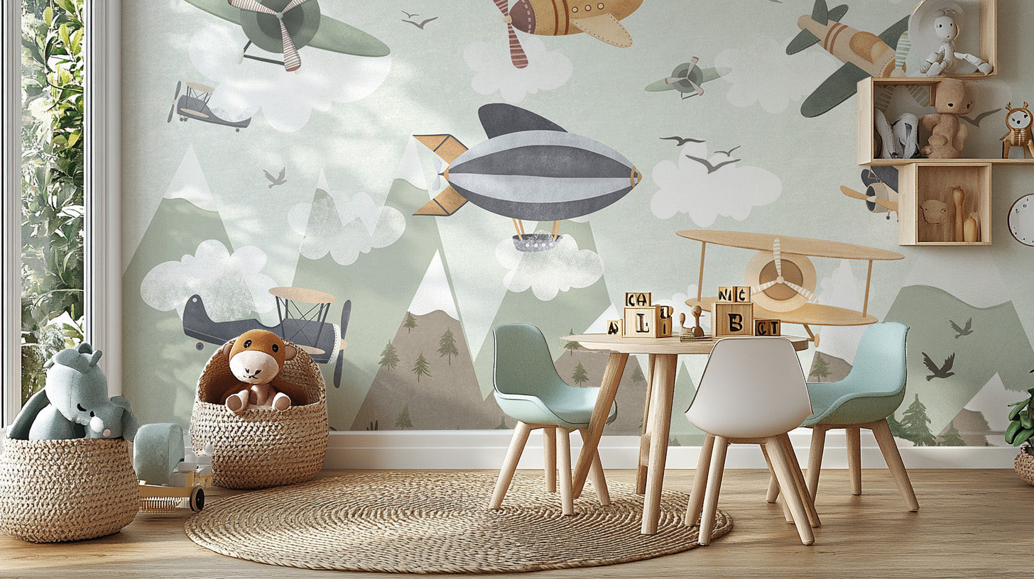 Skyward Adventure Wall Mural - Giffywalls