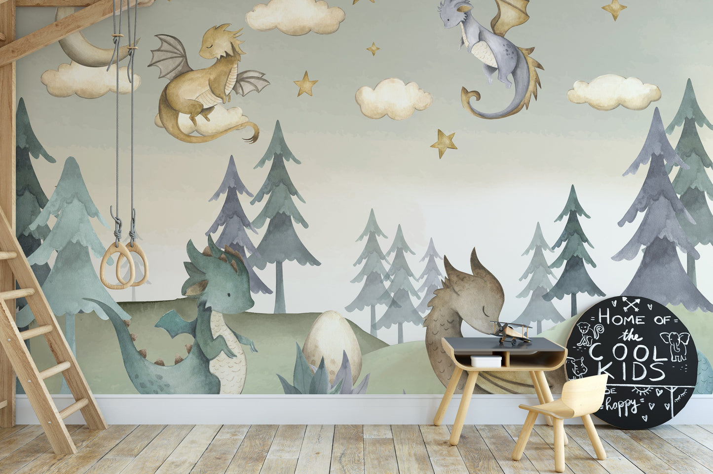 Enchanted Dragon Wall Mural - Giffywalls