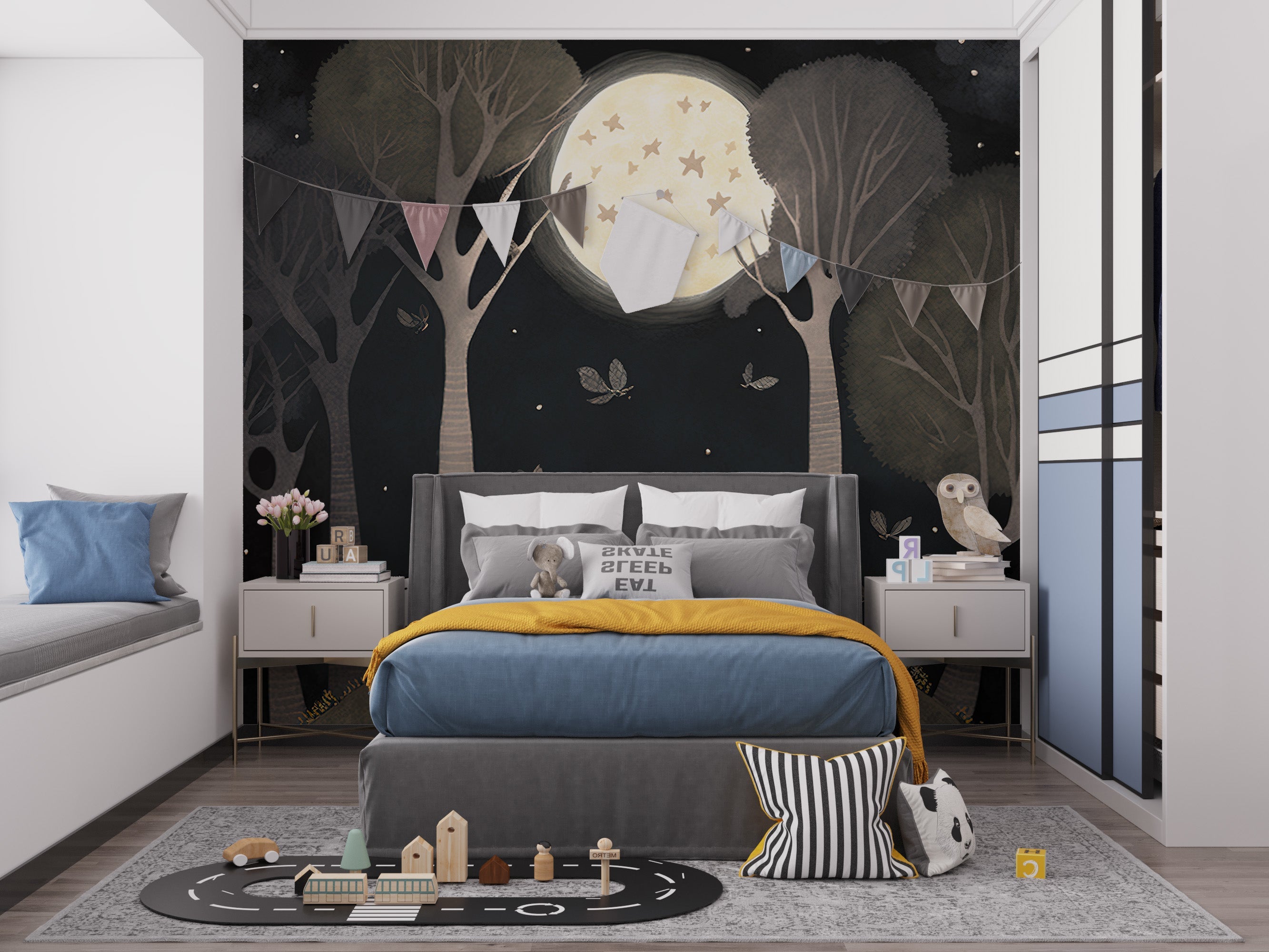 Starry Night Friendship Wall Mural - Giffywalls