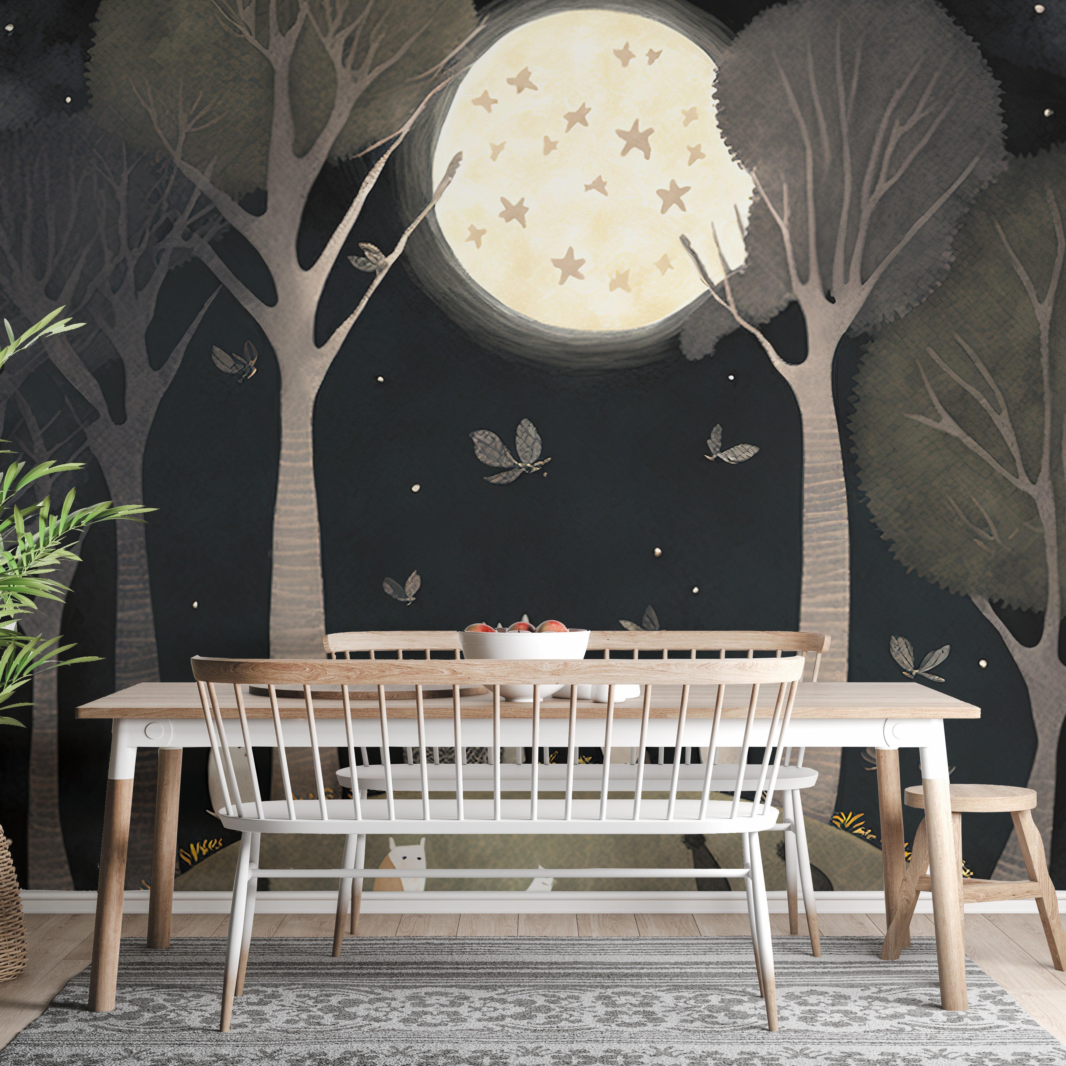 Starry Night Friendship Wall Mural - Giffywalls