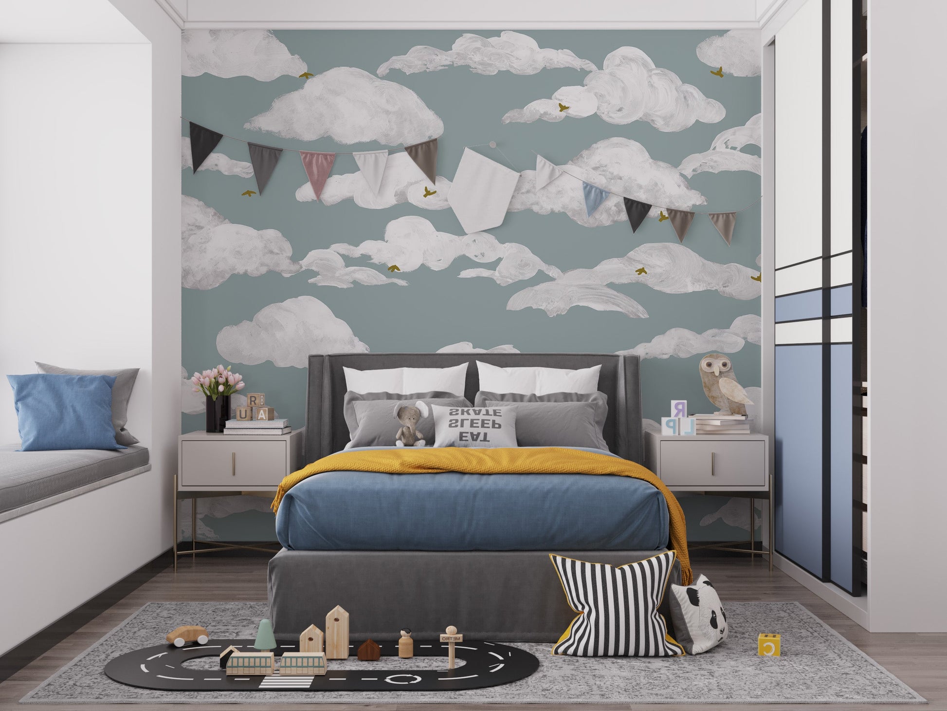 Serene Sky Wall Mural - Giffywalls