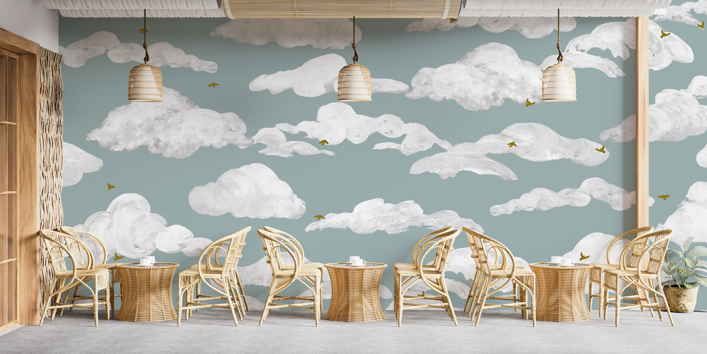 Serene Sky Wall Mural - Giffywalls