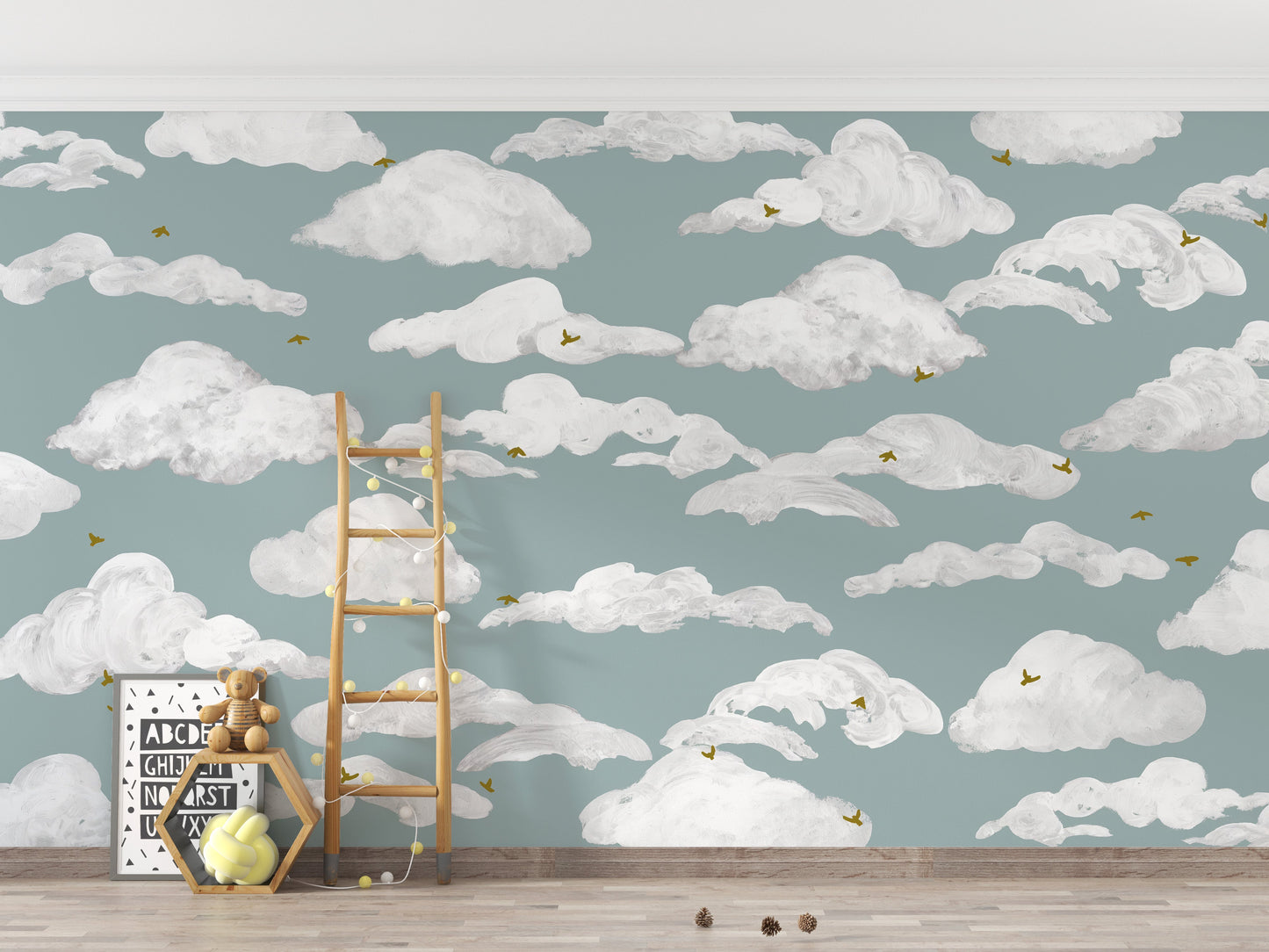 Tranquil serene sky wallpaper for home