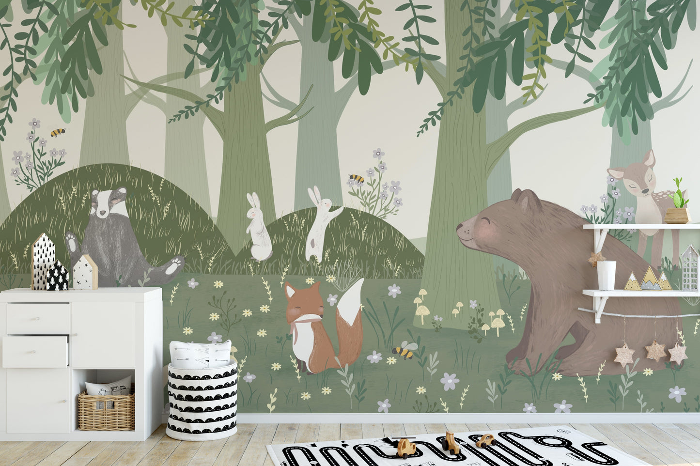 Wildlife Lantern Festival Wall Mural - Giffywalls