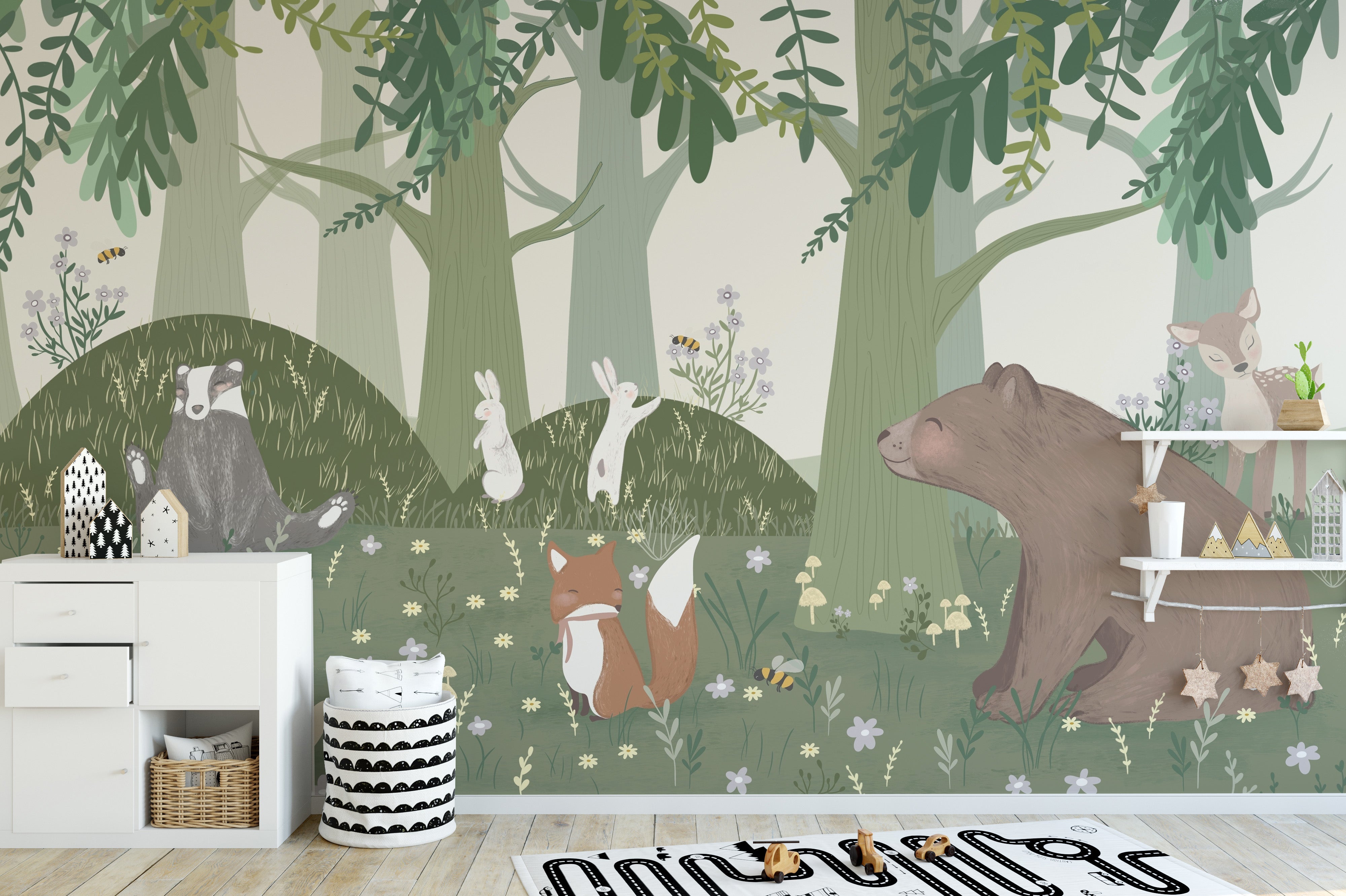 Wildlife Lantern Festival Wall Mural - Giffywalls