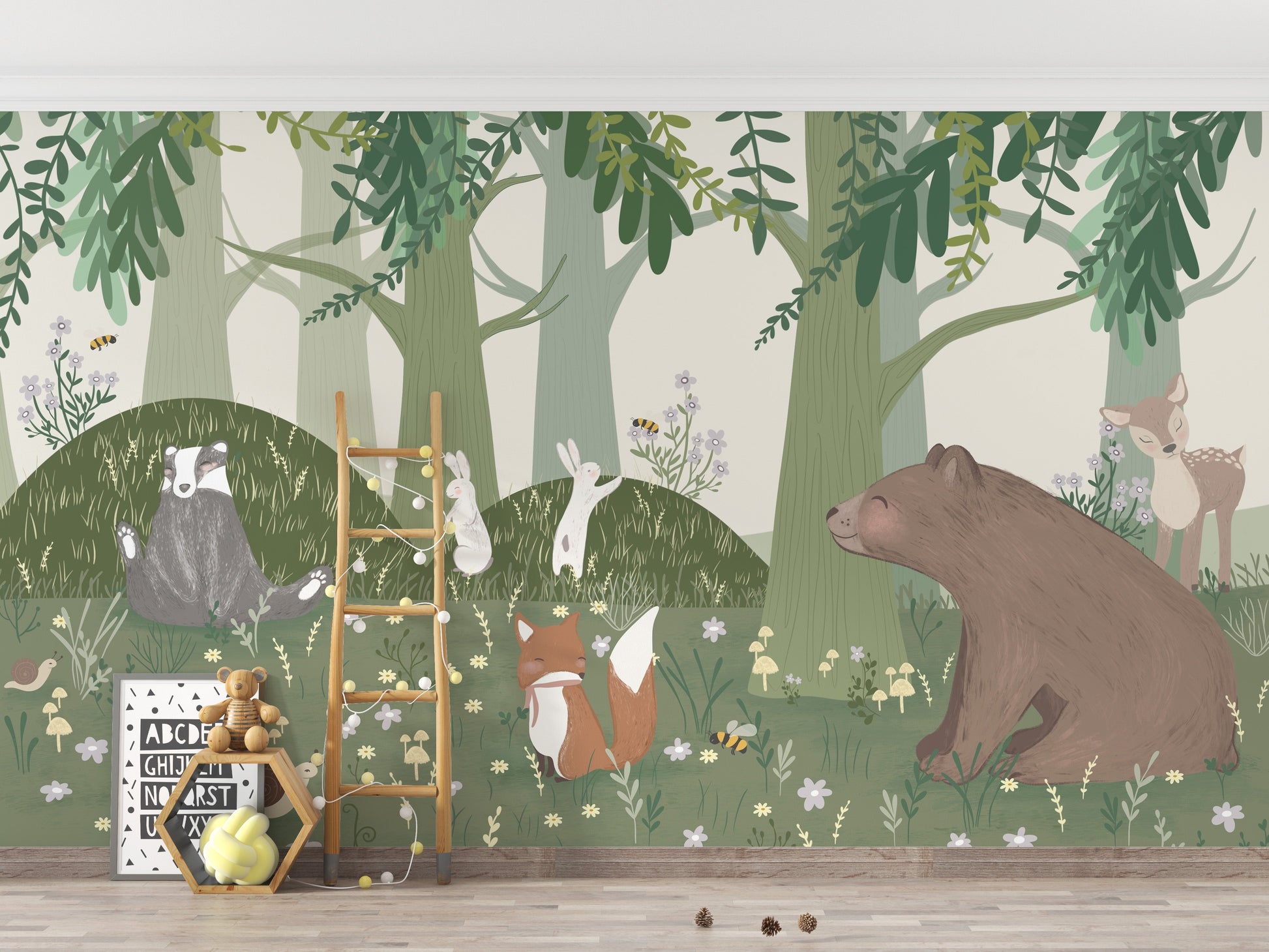 Wildlife Lantern Festival Wall Mural - Giffywalls