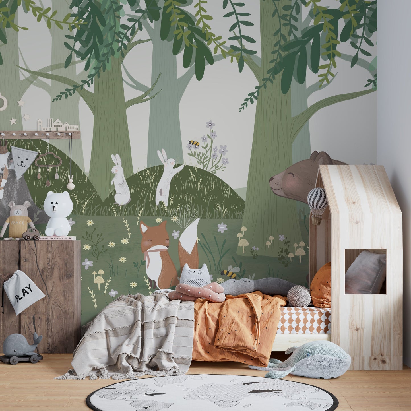 Wildlife Lantern Festival Wall Mural - Giffywalls