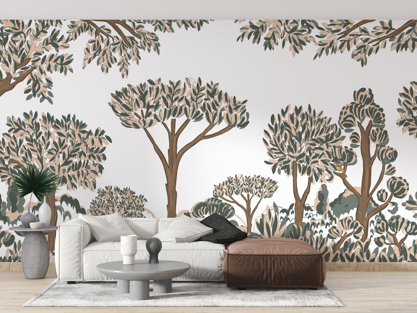 Tropical Tree Wall Mural - Giffywalls