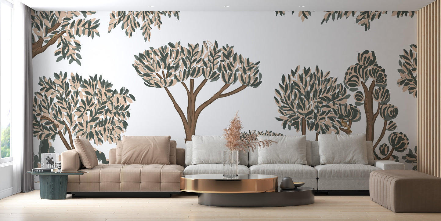 Tropical Tree Wall Mural - Giffywalls