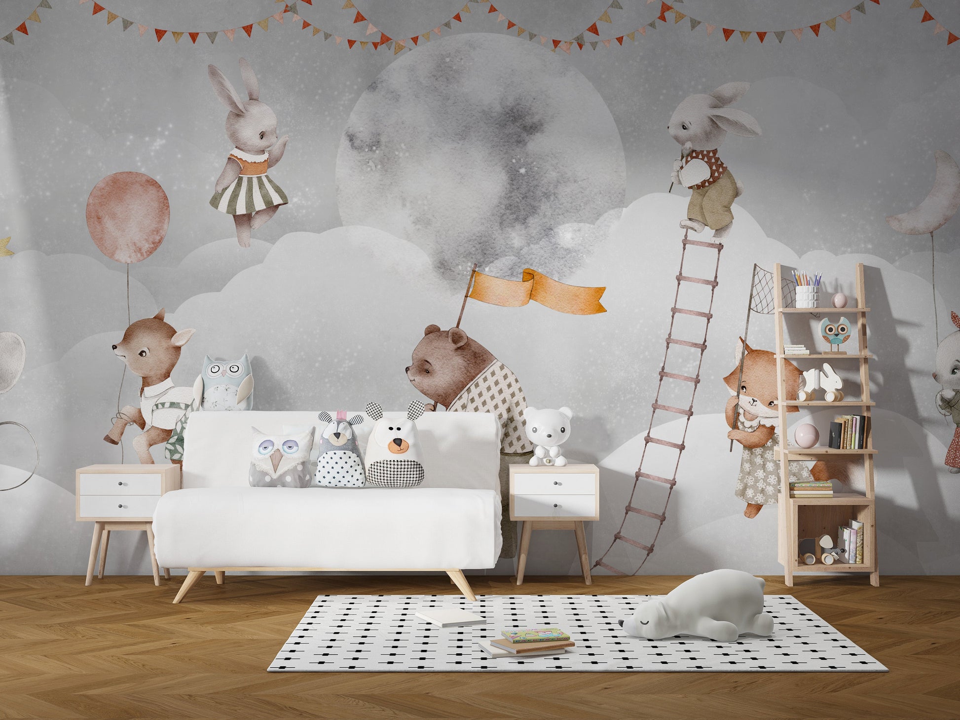 Celestial Nursery Adventure Wall Mural - Giffywalls