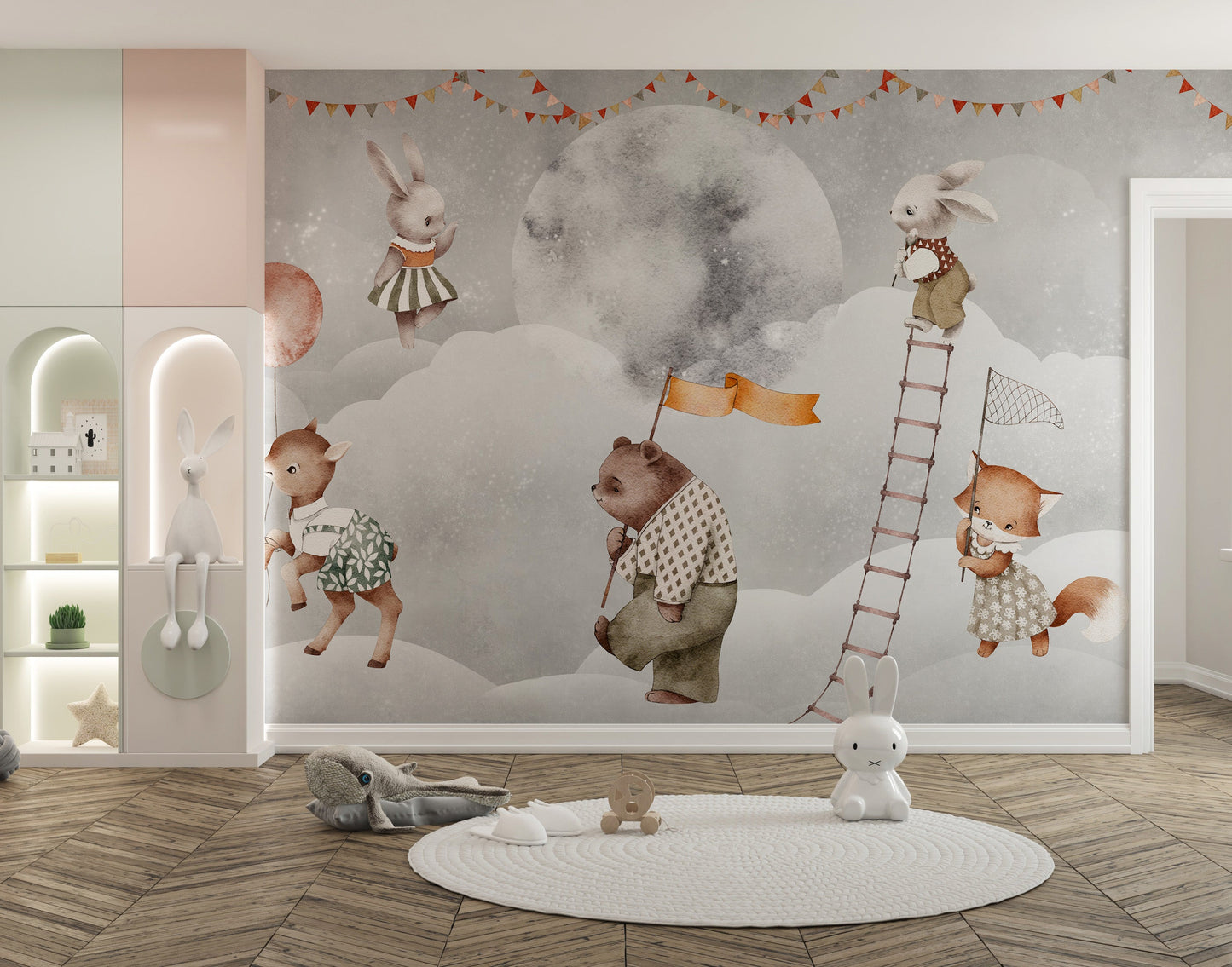 Celestial Nursery Adventure Wall Mural - Giffywalls