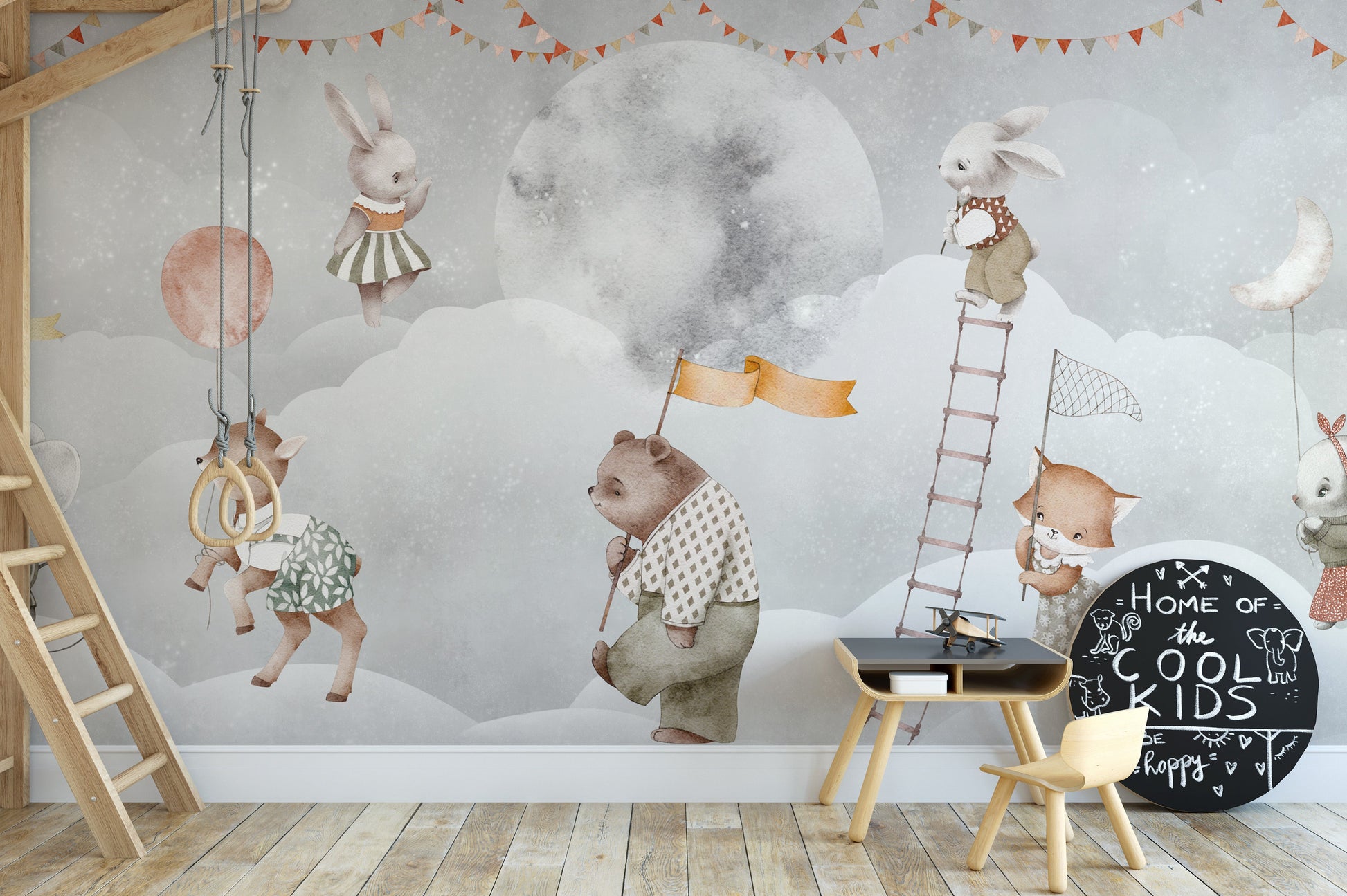 Celestial Nursery Adventure Wall Mural - Giffywalls