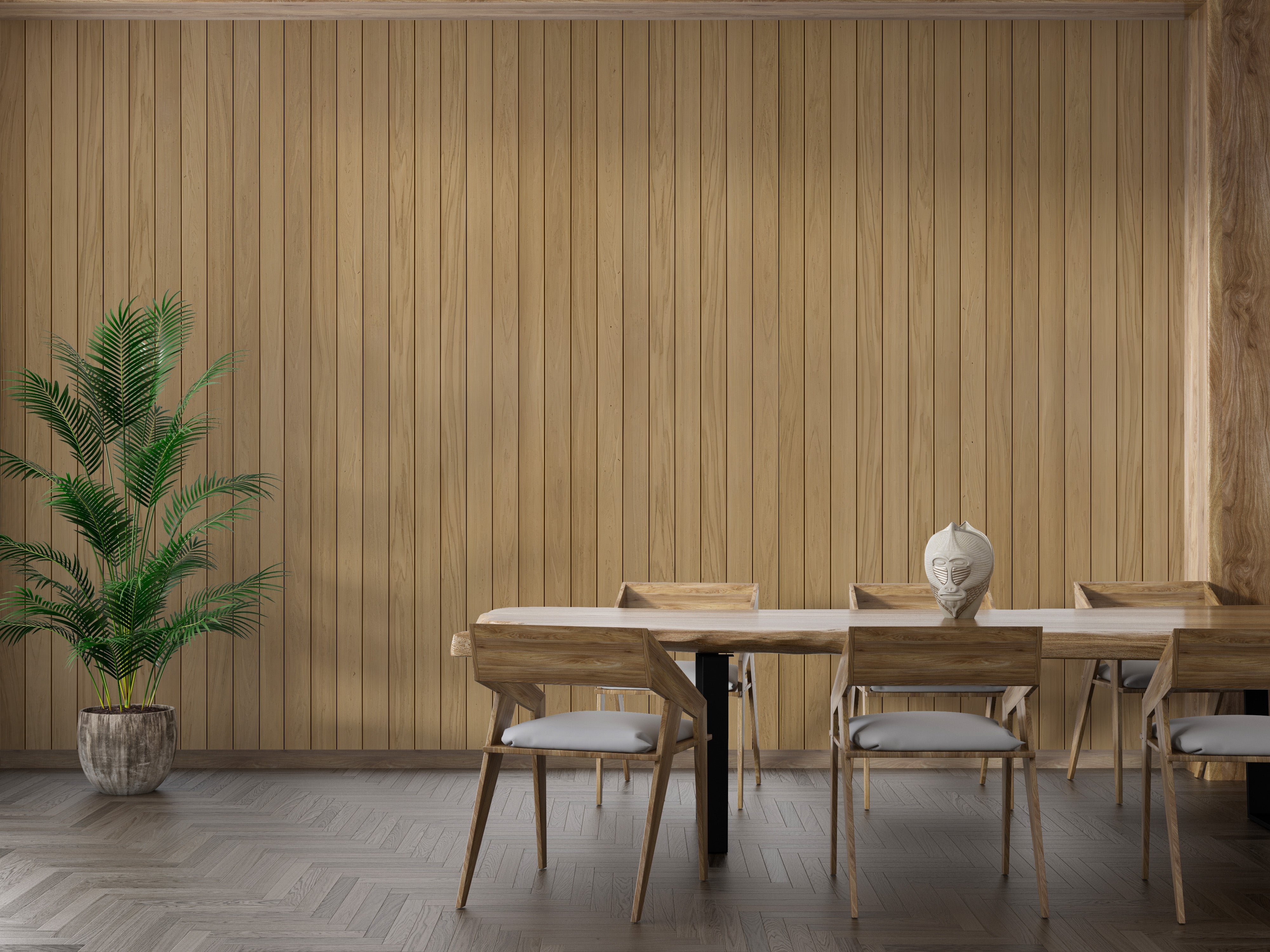 Wooden Planks Wall Mural - Giffywalls