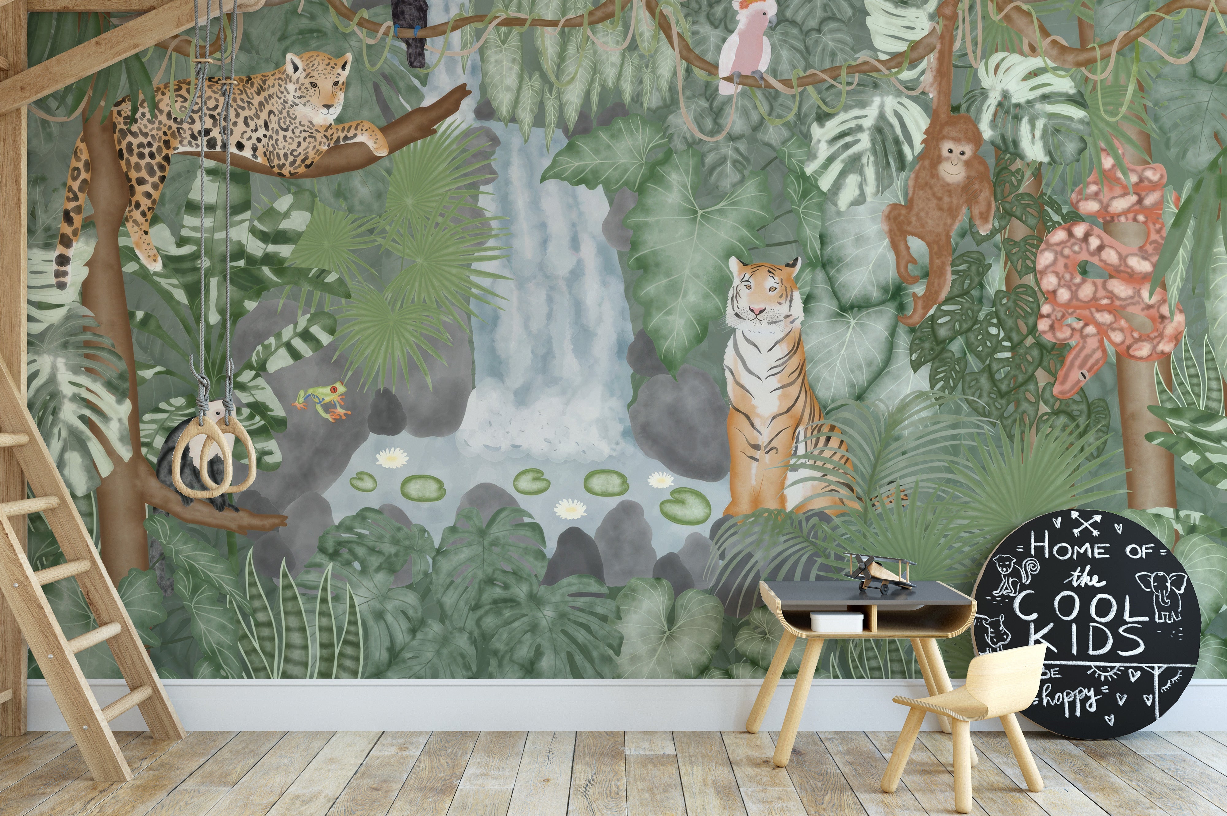 Rainforest Paradise Wall Mural - Giffywalls