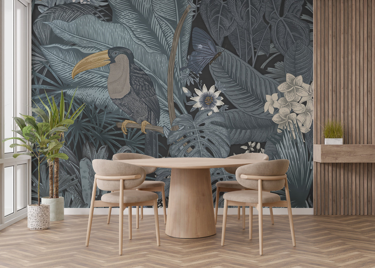 Tropical Toucan Wall Mural - Giffywalls