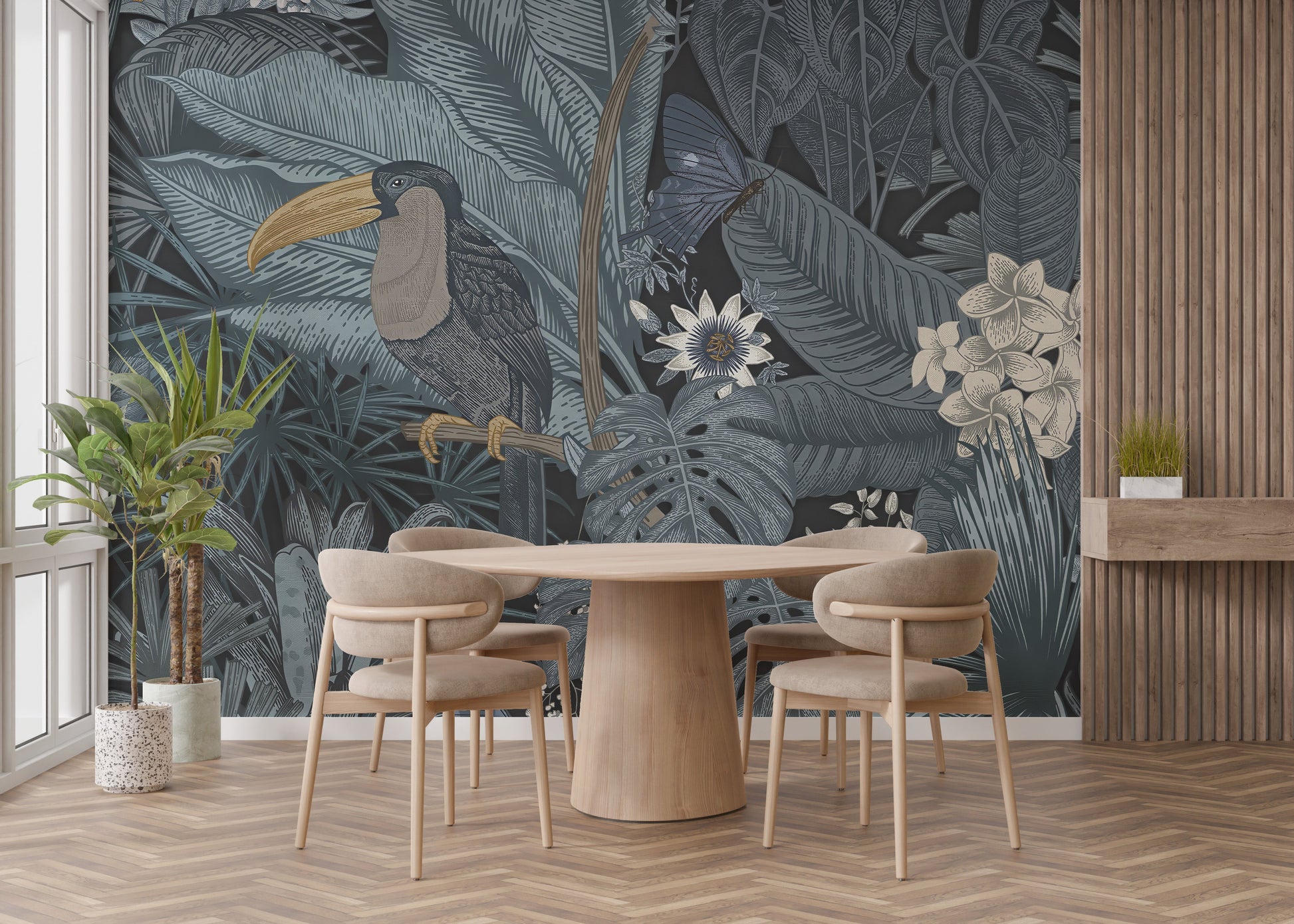 Tropical Toucan Wall Mural - Giffywalls