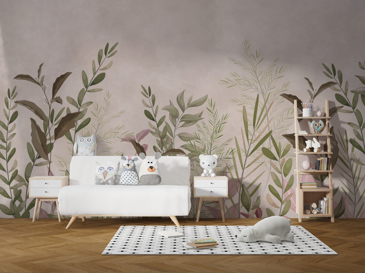 Artistic serene haven wallpaper mural