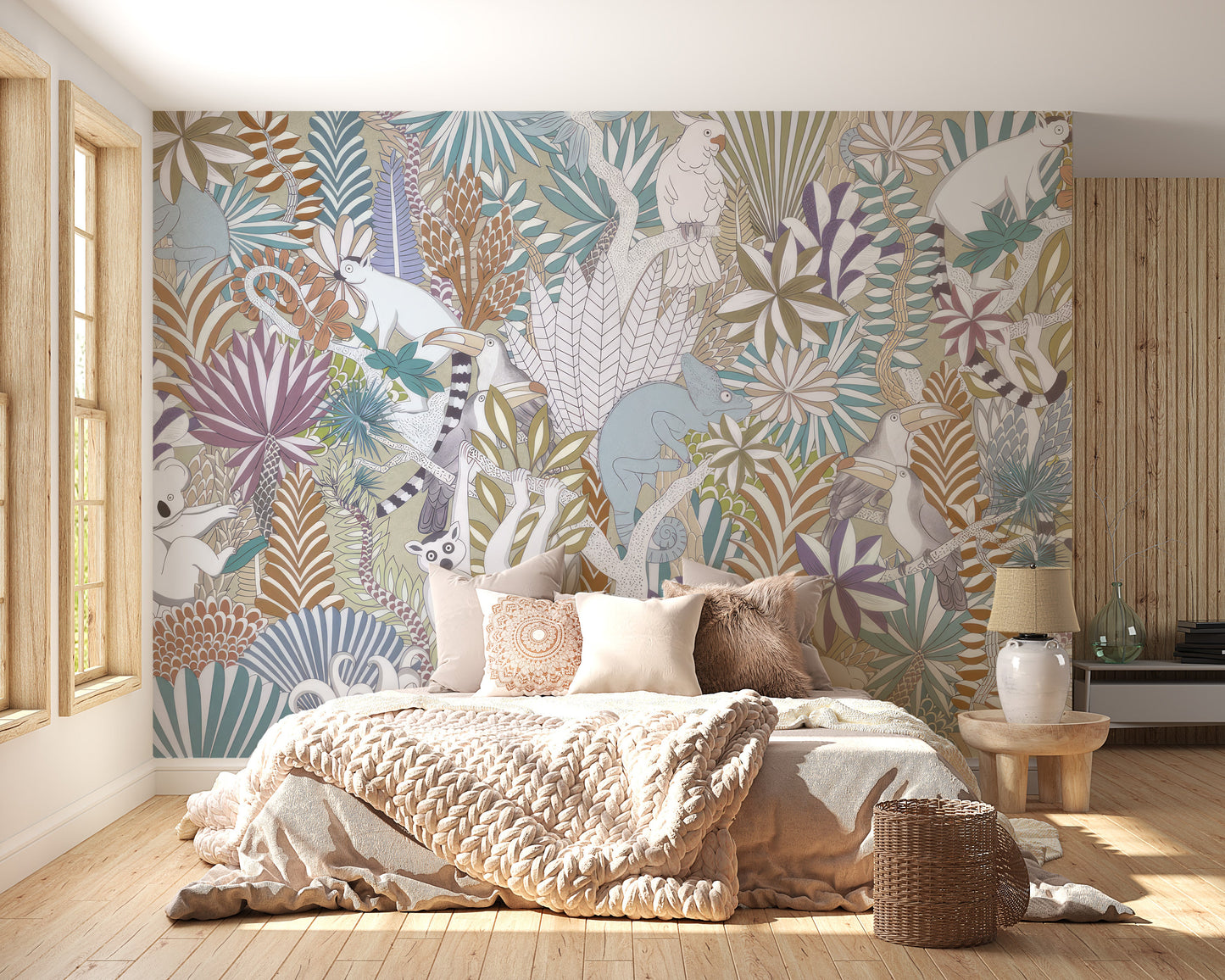 Exotic Jungle Wall Mural - Giffywalls