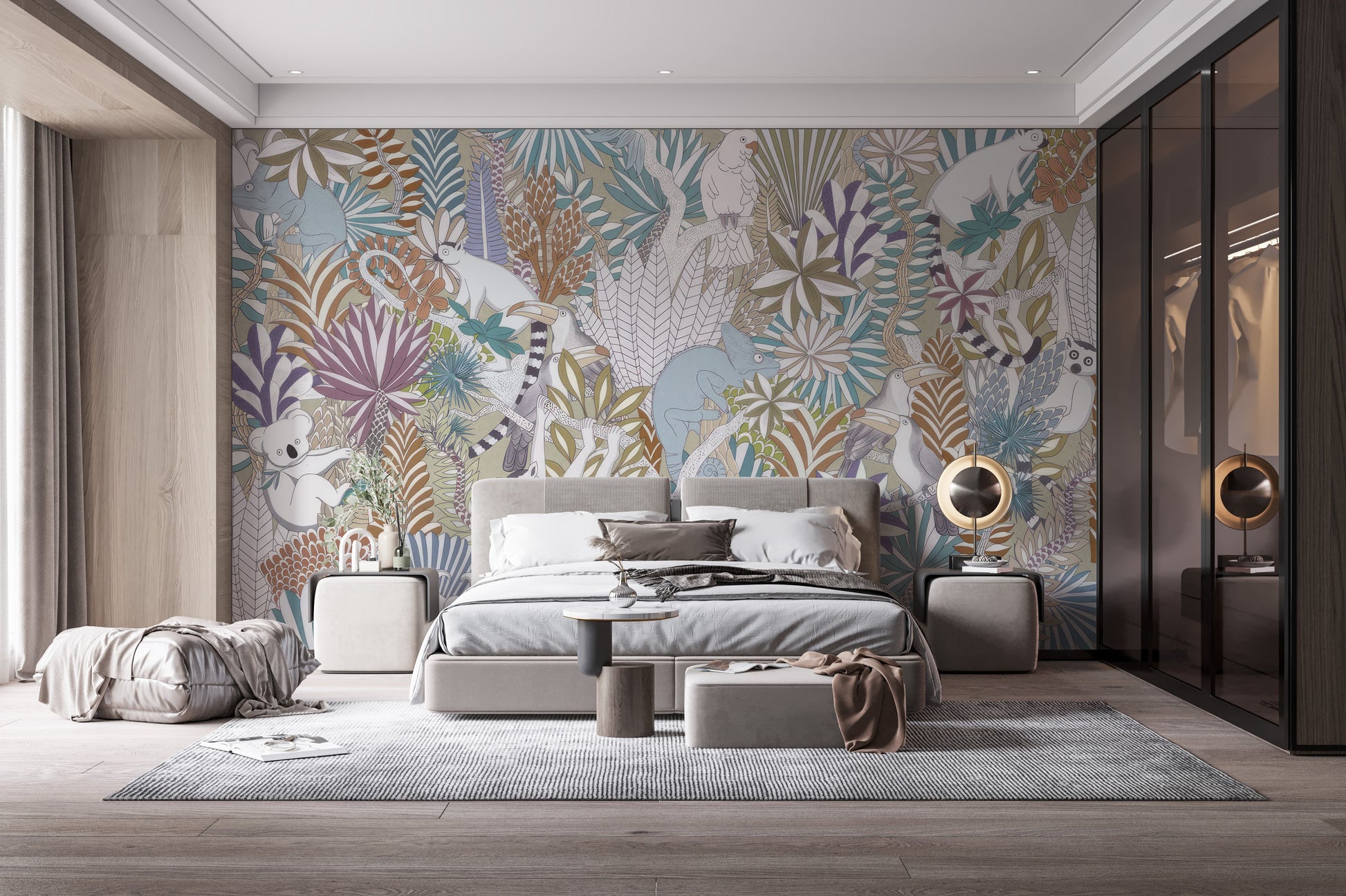 Exotic Jungle Wall Mural - Giffywalls