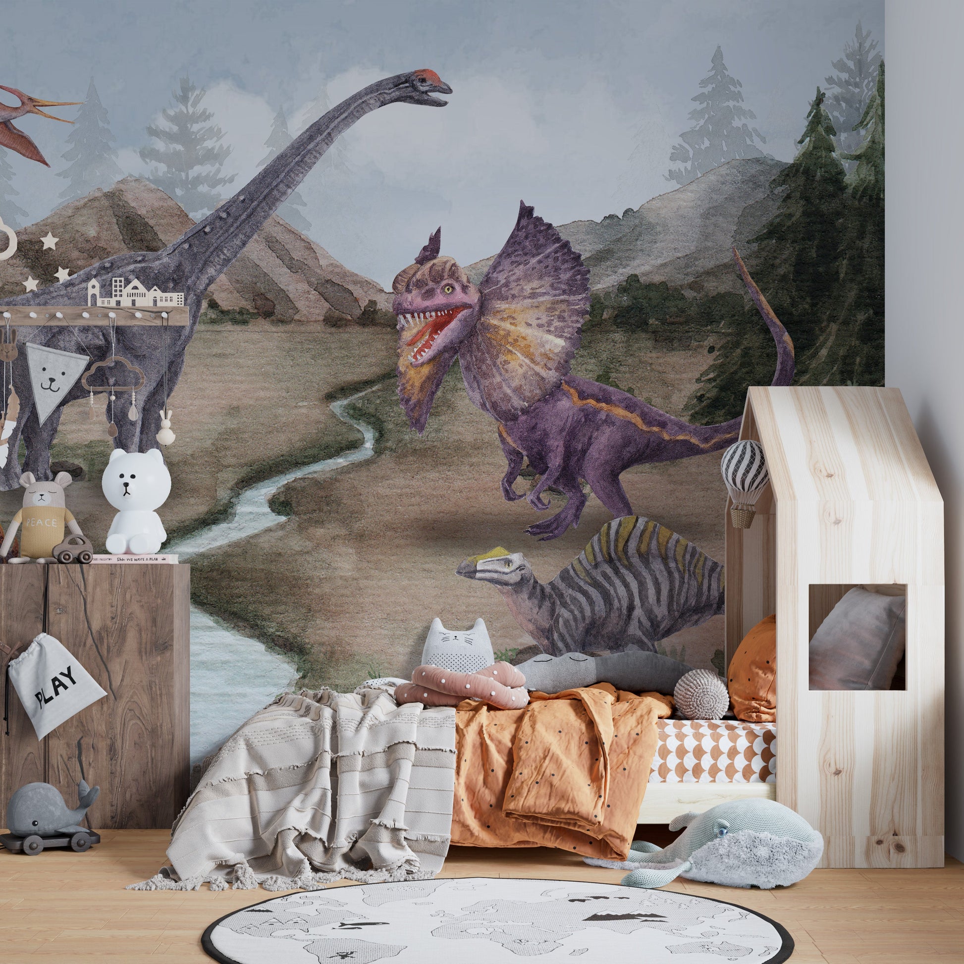 Dinosaur Era Wall Mural - Giffywalls