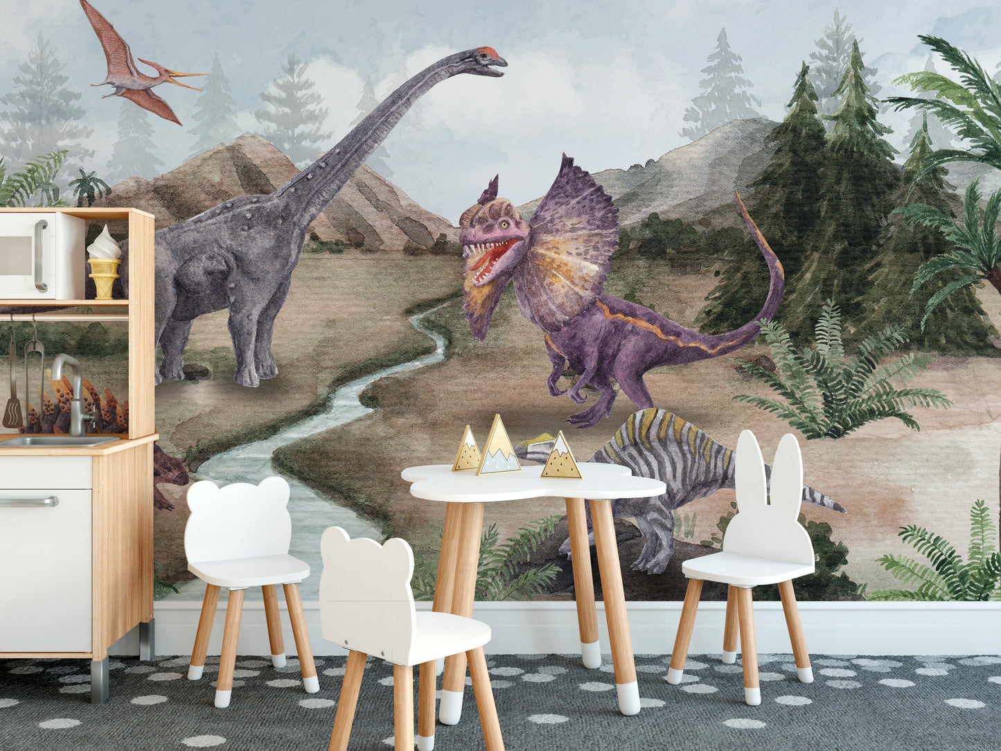 Dinosaur Era Wall Mural - Giffywalls