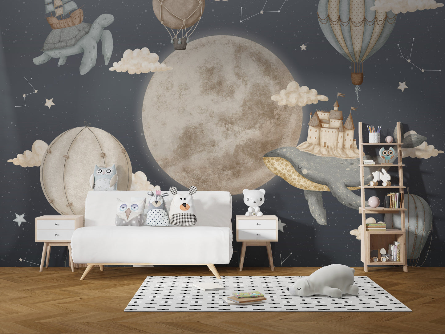 Vintage Balloon Wall Mural - Giffywalls