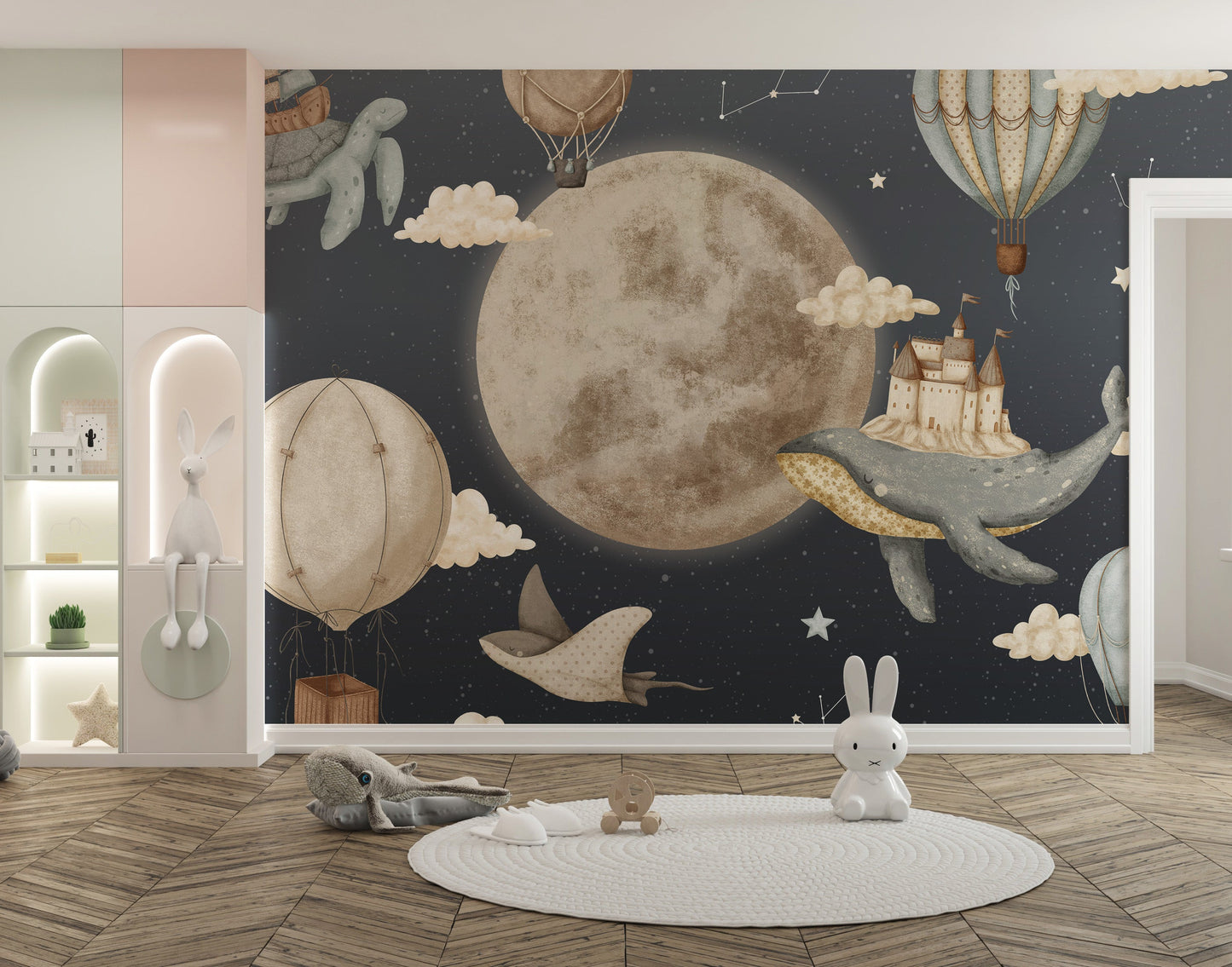 Vintage Balloon Wall Mural - Giffywalls