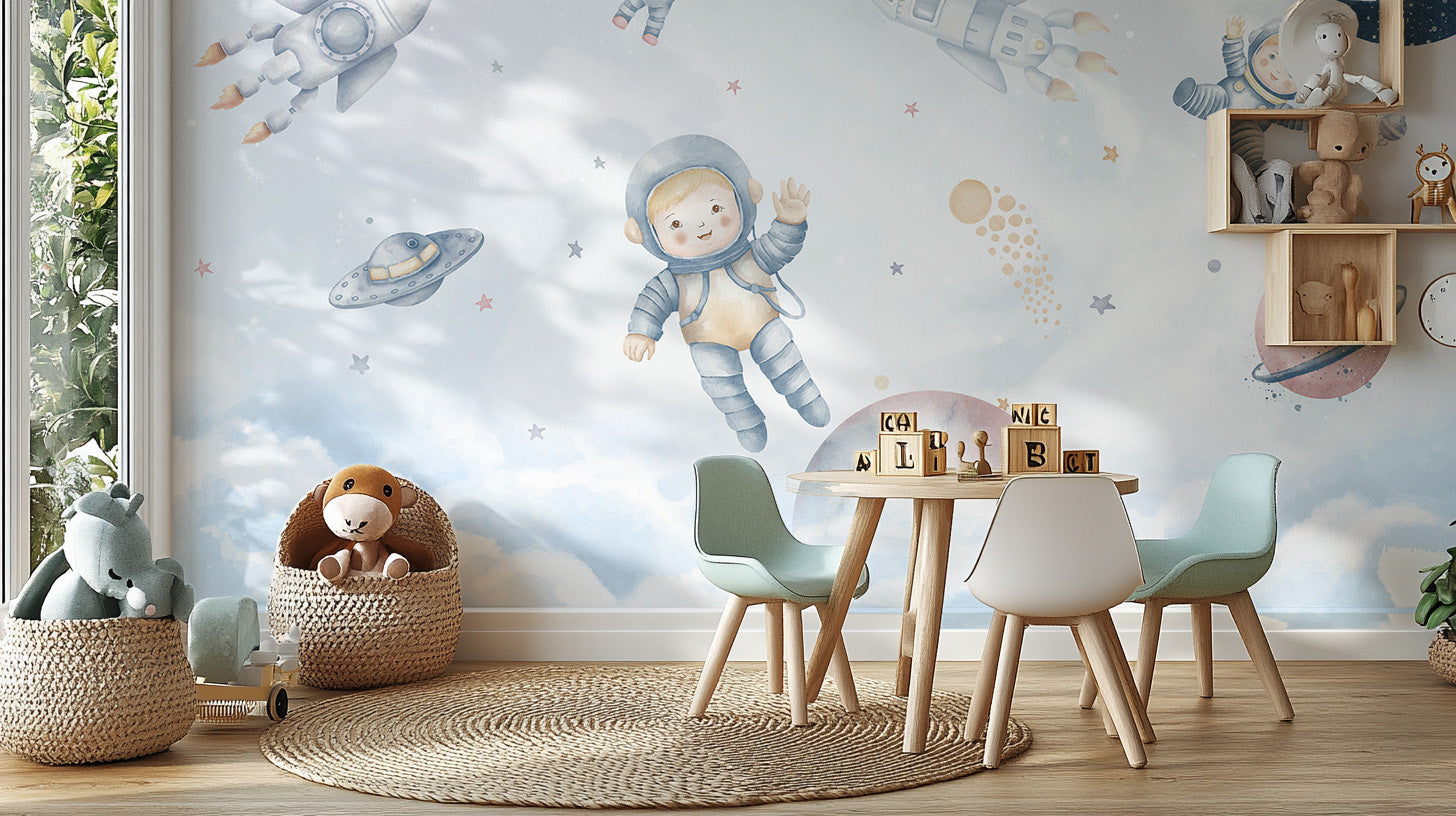 Space Adventure Kids Wallpaper - Giffywalls