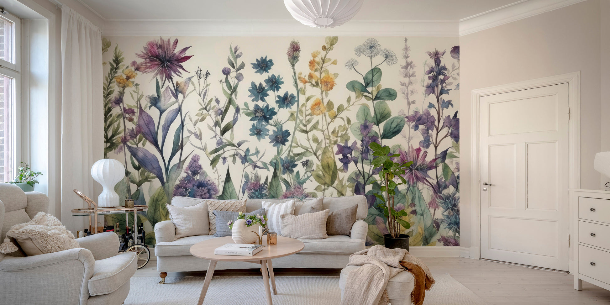 Vintage Flora Wall Mural - Giffywalls