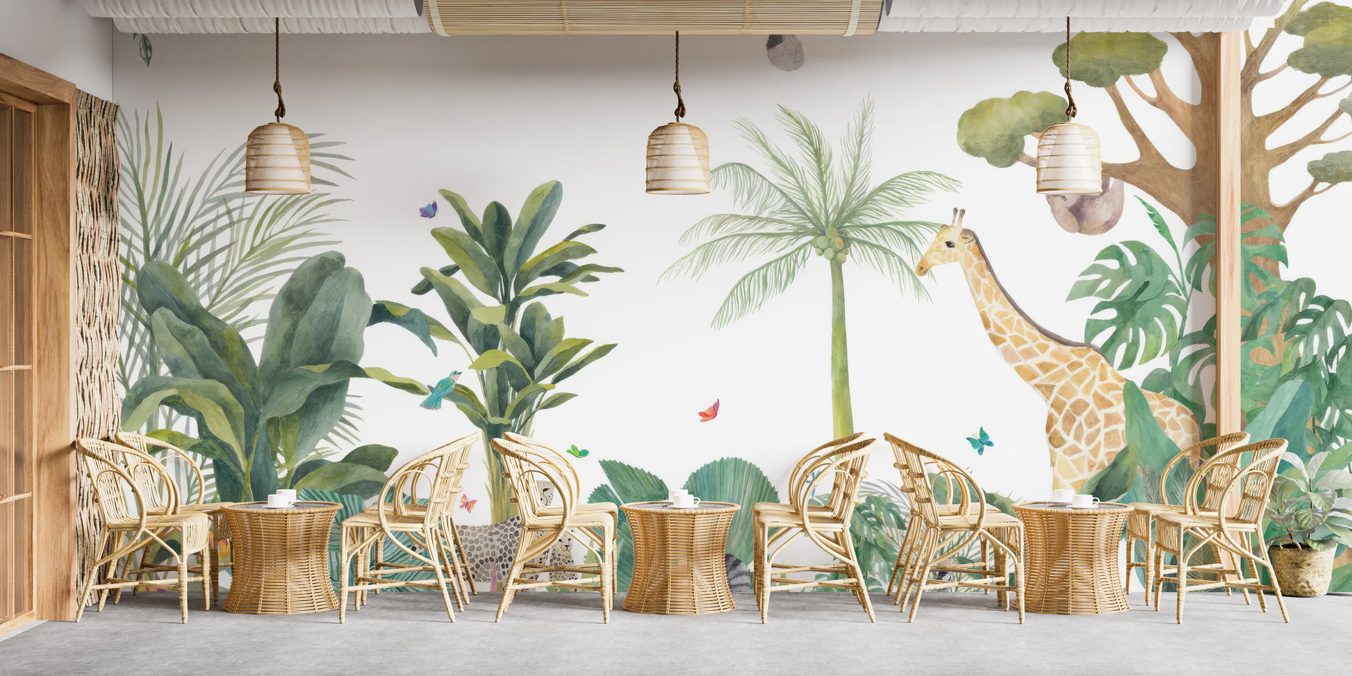 Tropical Forest Wall Mural - Giffywalls