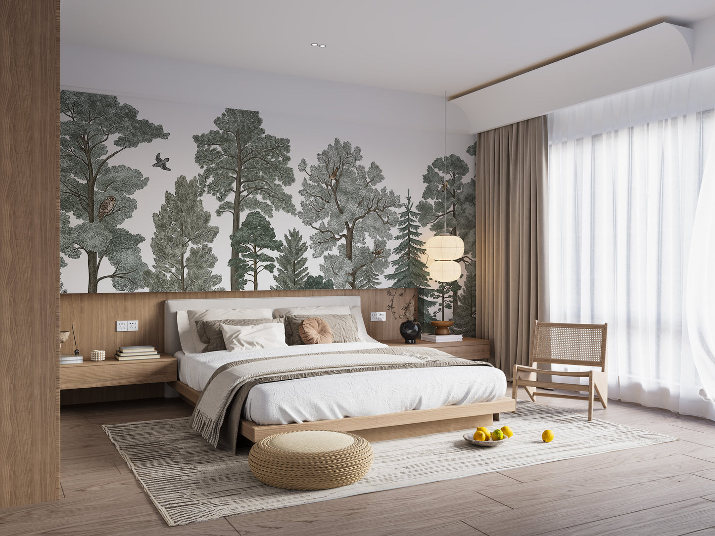 Serene Nature Wall Mural - Giffywalls