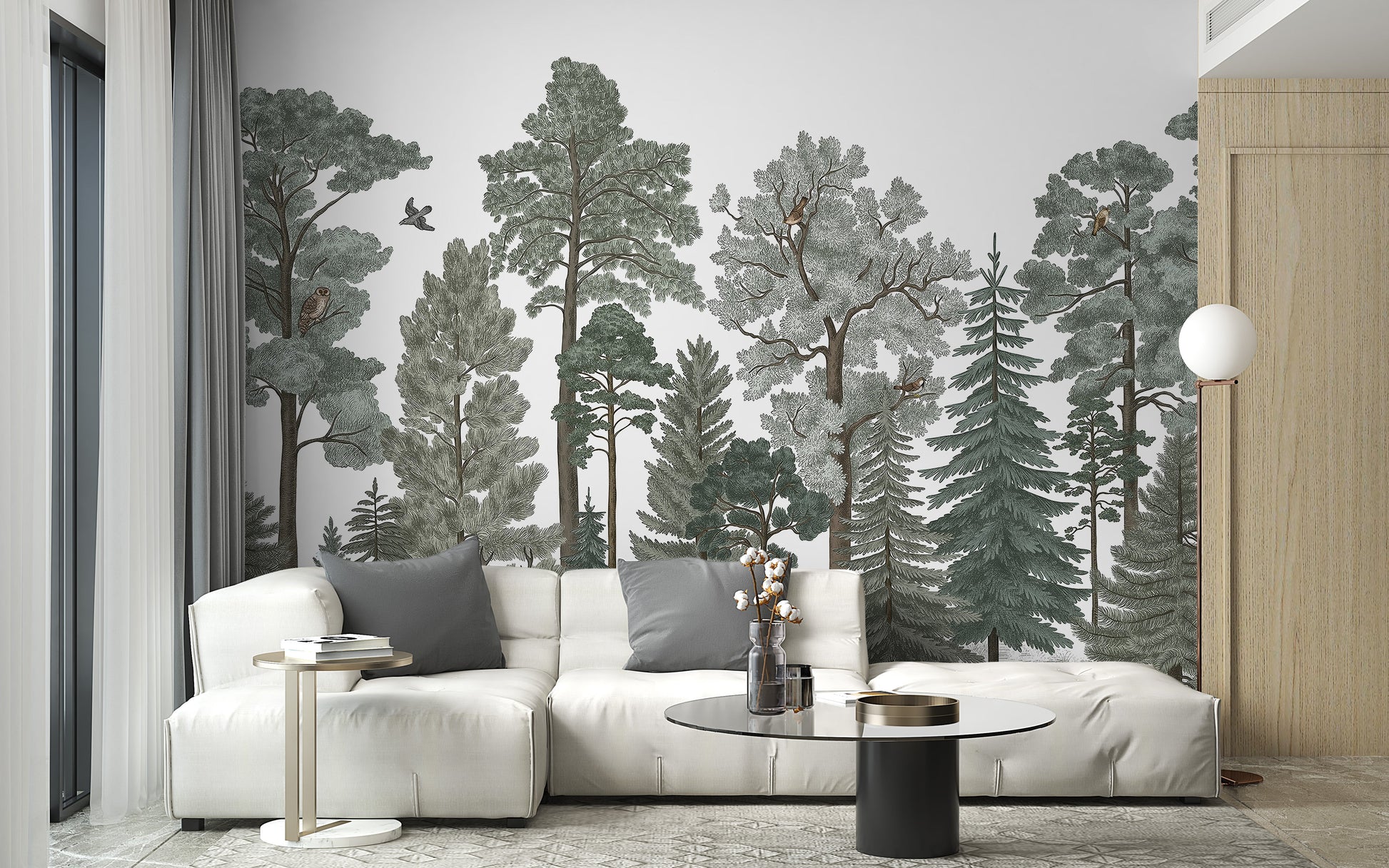 Serene Nature Wall Mural - Giffywalls