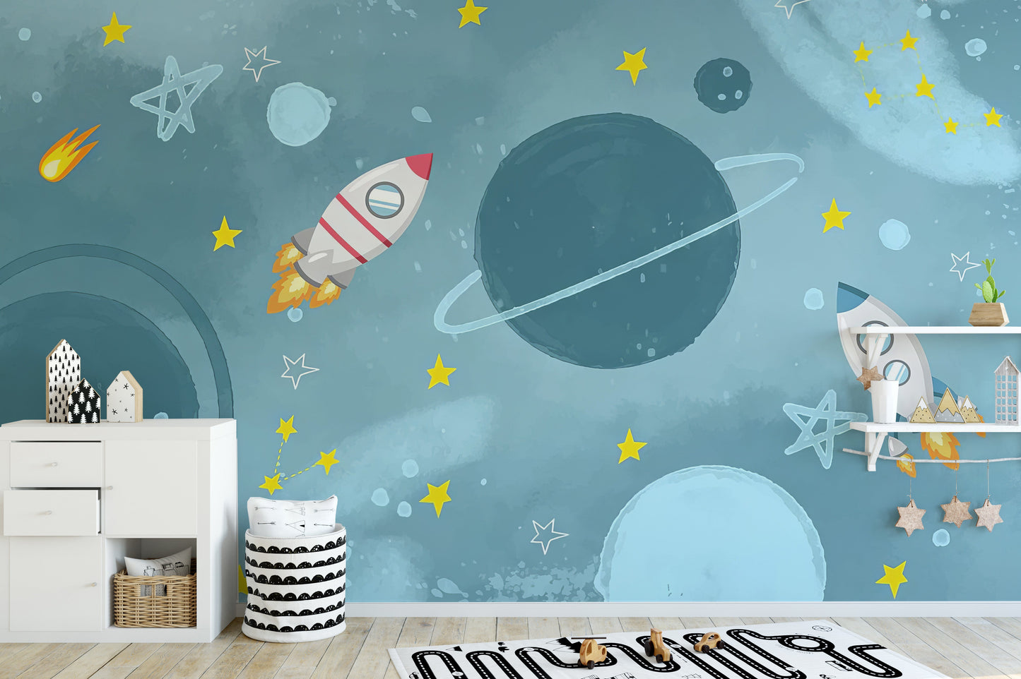 Galactic Adventure Wall Mural - Giffywalls