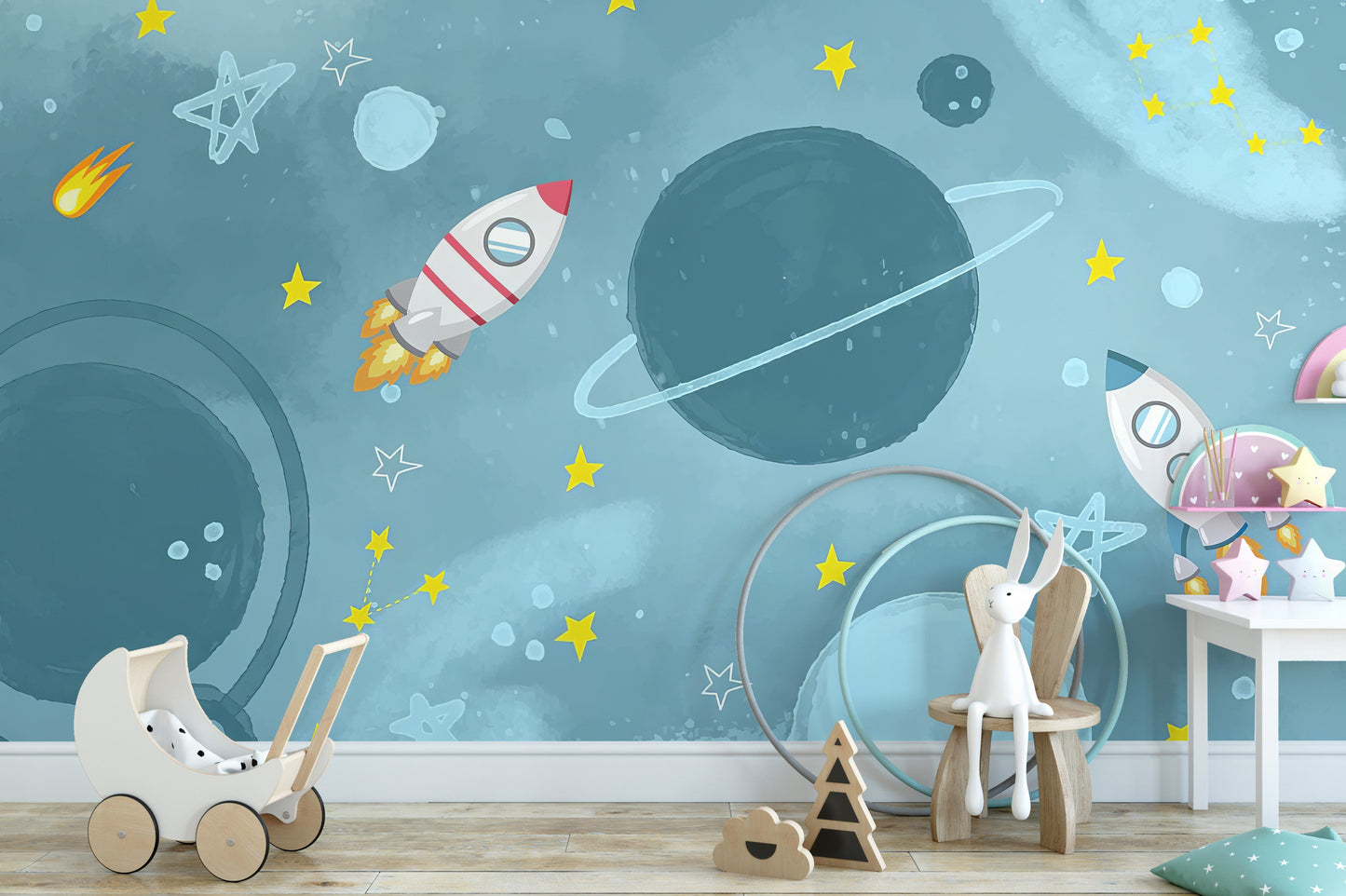 Galactic Adventure Wall Mural - Giffywalls